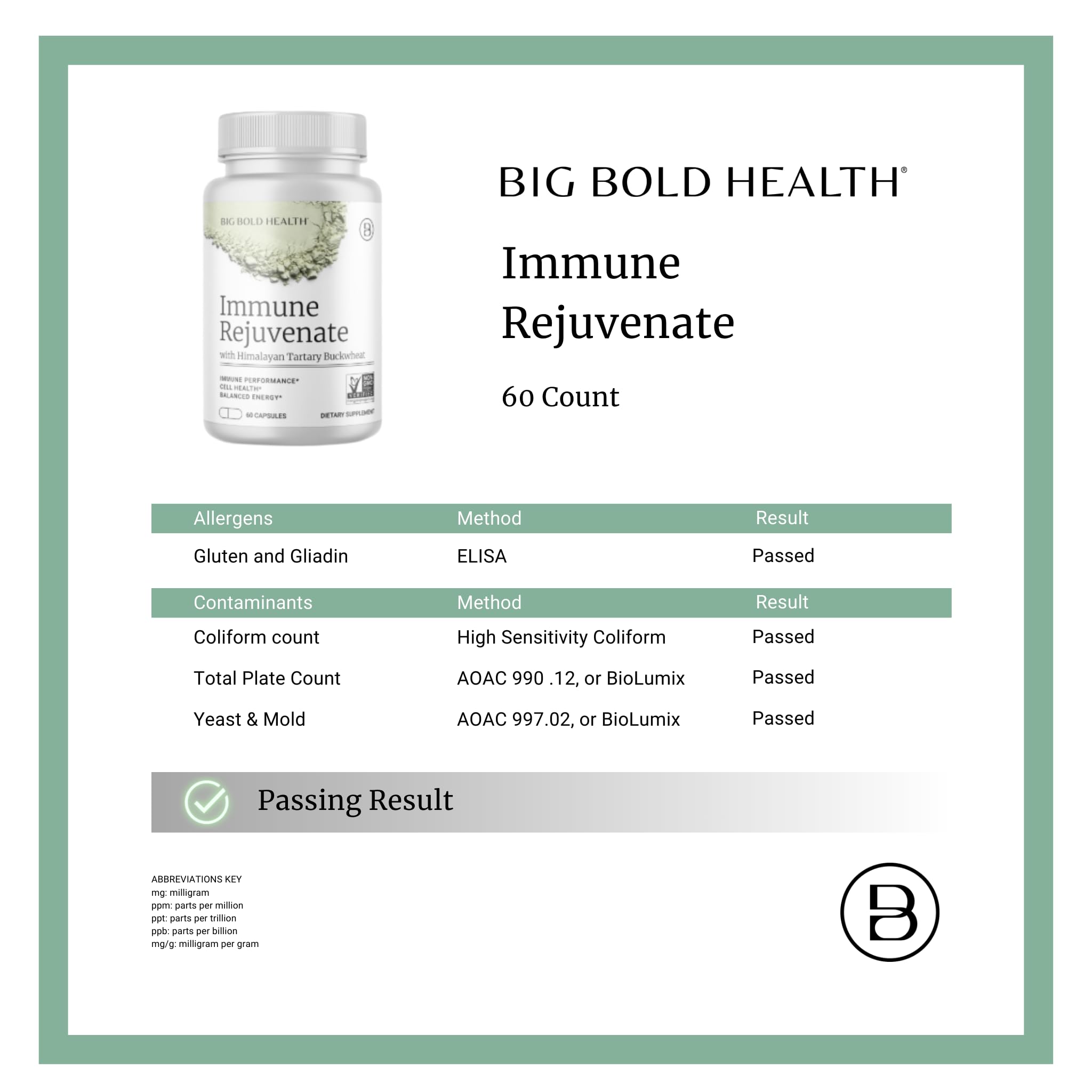 BIG BOLD HEALTH HTB Immune Rejuvenate - Polyphenols Supplement for Immune Support with Himalayan Tartary Buckwheat - Gluten Free, Dairy Free, Non-GMO Formula - 60 Vegetarian Capsules BIG BOLD HEALTH uk supplements