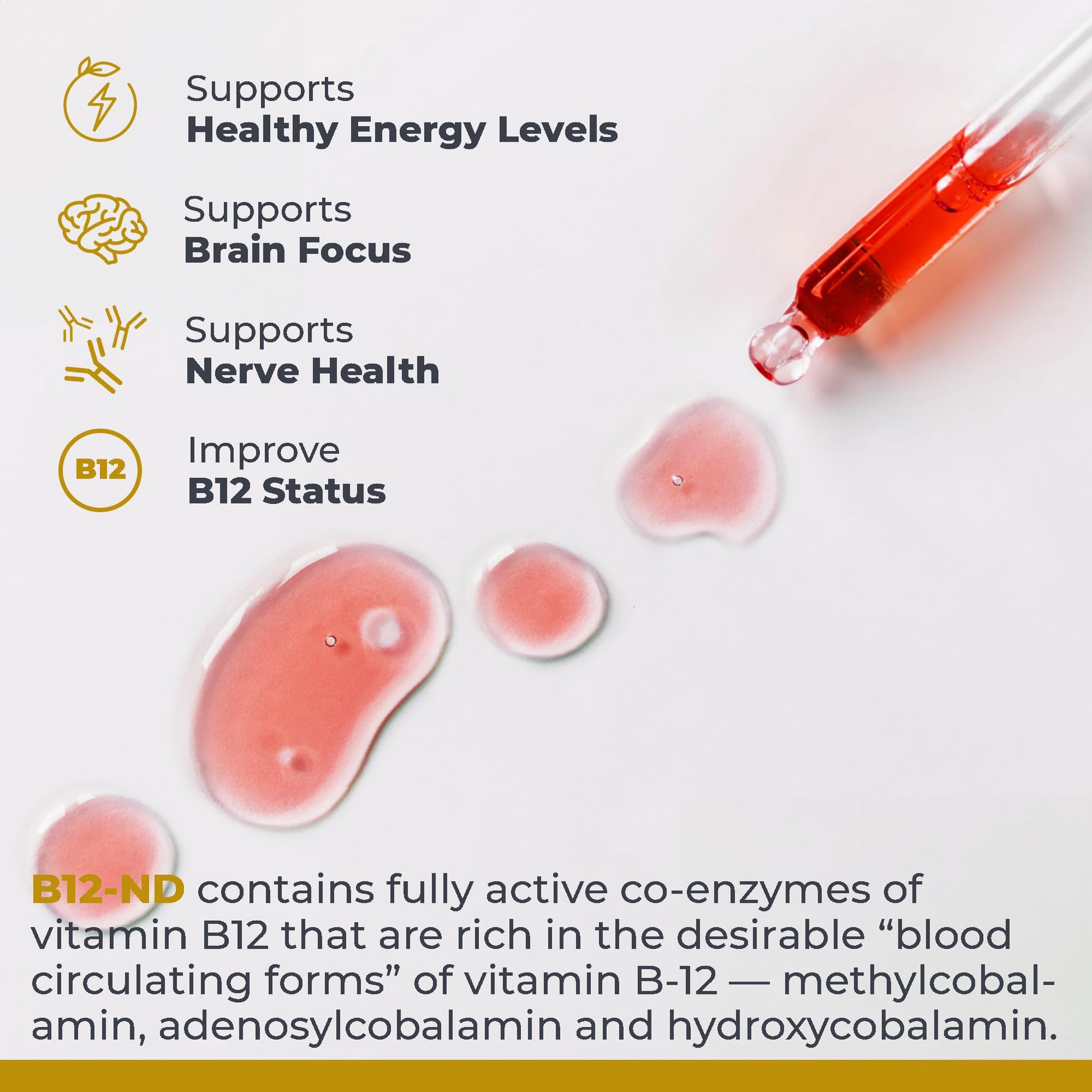 Premier Research Labs B12-ND - Vitamin B12 Liquid, B12 Vitamins, B12 Drops, B-12 Tincture with Methylcobalamin, Adenosylocobalamin, Hydroxcobalamin, 1000 mcg B12 Per Serving - 2 Fl Oz Premier Research Labs uk supplements