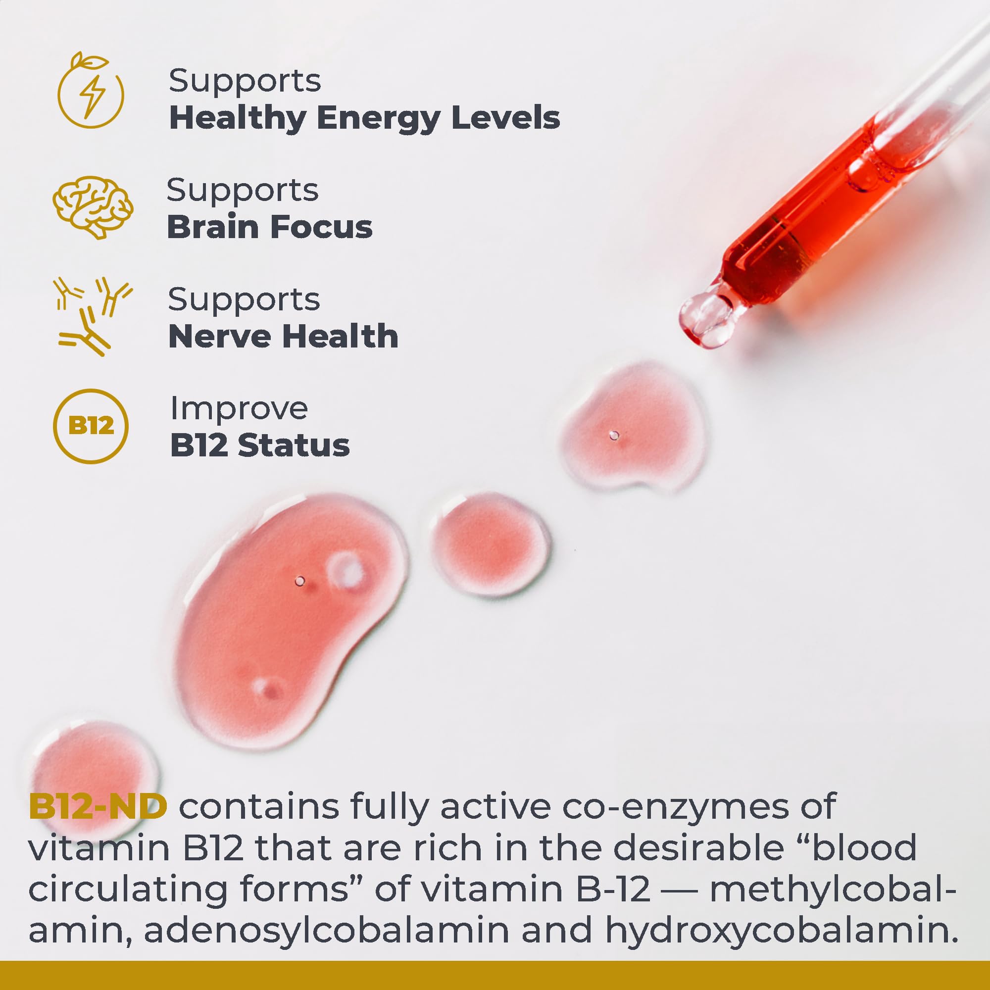 Premier Research Labs B12-ND - Vitamin B12 Liquid, B12 Vitamins, B12 Drops, B-12 Tincture with Methylcobalamin, Adenosylocobalamin, Hydroxcobalamin, 1000 mcg B12 Per Serving - 2 Fl Oz Premier Research Labs uk supplements