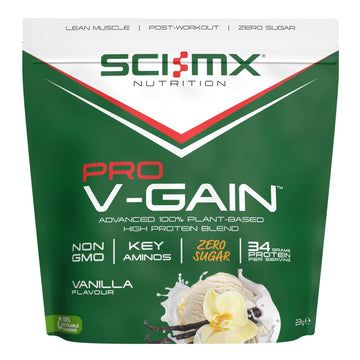 SCI-MX Pro-V Gain - 100% Vegan Vanilla Flavour Soy Protein Powder Isolate + B12 + Magnesium SCI-MX uk supplements