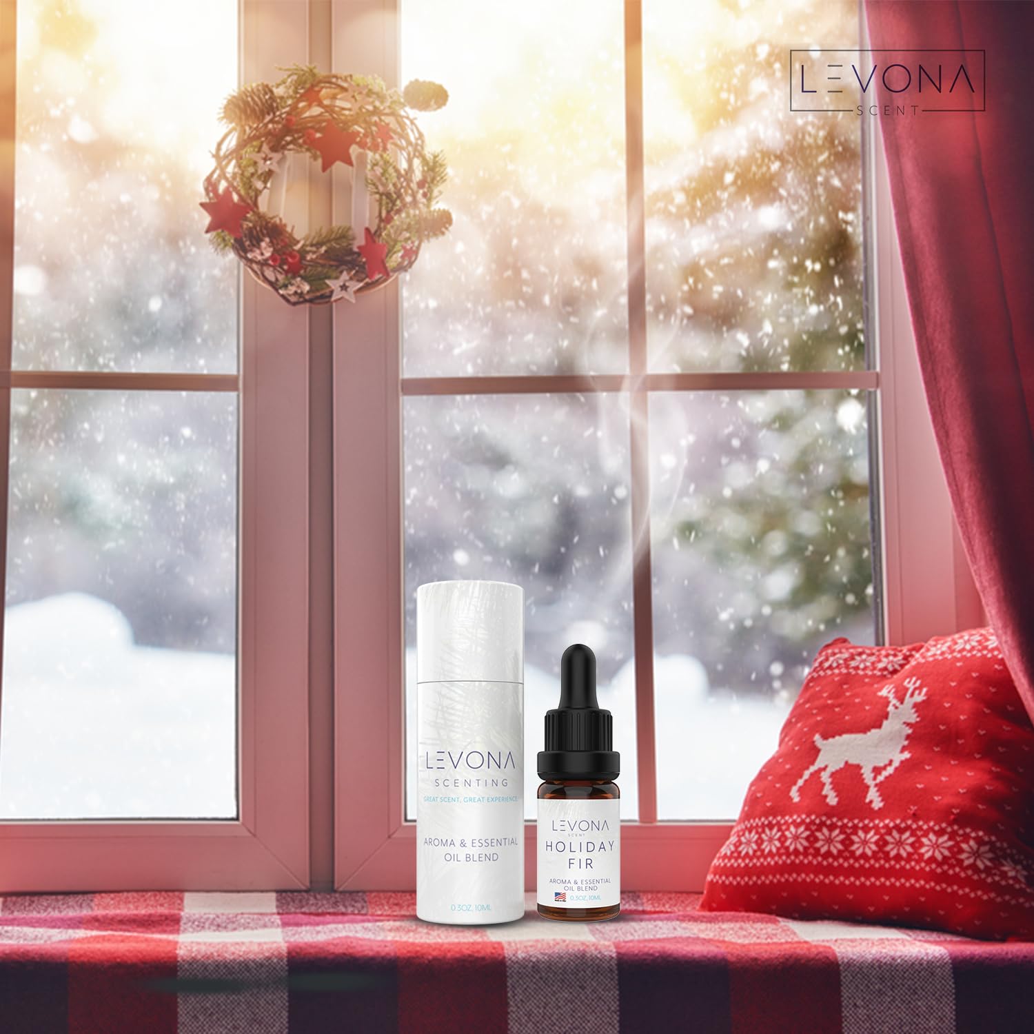 Levona Scent Christmas Essential Oils for Diffuser: Holiday Fir Essential Oil for Diffusers for Home LEVONA SCENT uk supplements