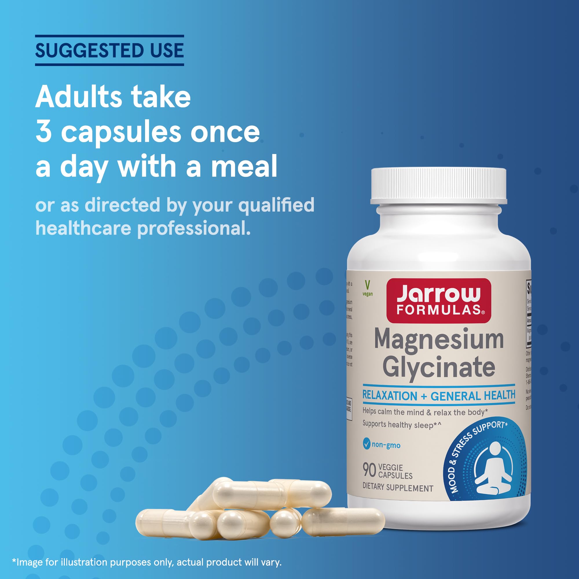 Jarrow Formulas Magnesium Glycinate Veggie Capsules - 360 mg Magnesium per Serving, Supports Relaxation and Healthy Sleep, 90 Count, 30 Day Supply Jarrow Formulas uk supplements
