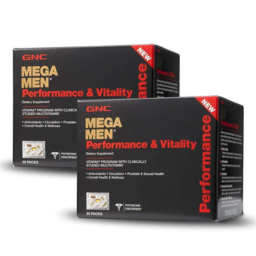 GNC Mega Men Performance Vitality - 30 Packs GNC uk supplements
