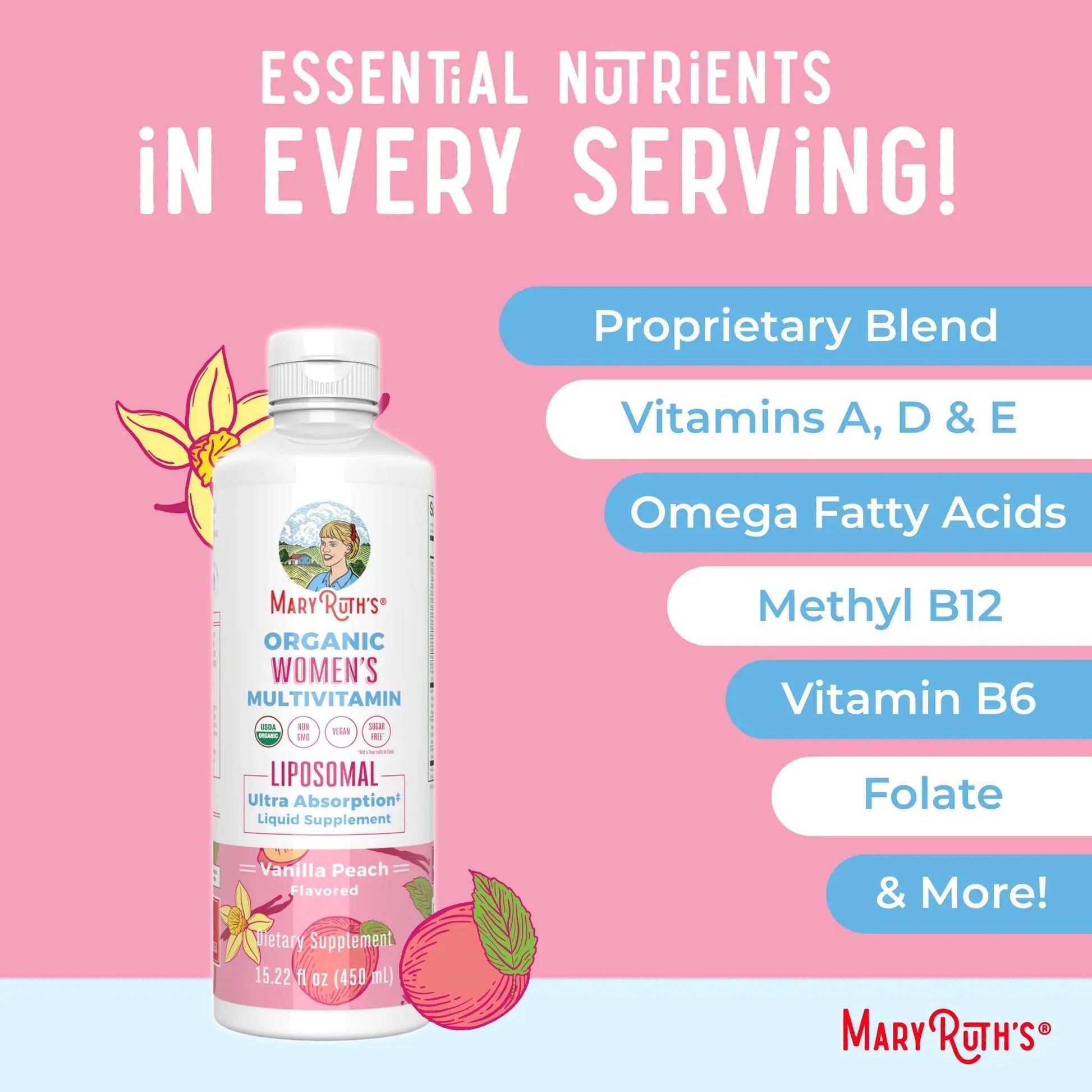MaryRuth Organics USDA Organic Multivitamin for Women, Sugar Free Womens Multivitamin, Liquid Vitamins for Women MaryRuth Organics uk supplements