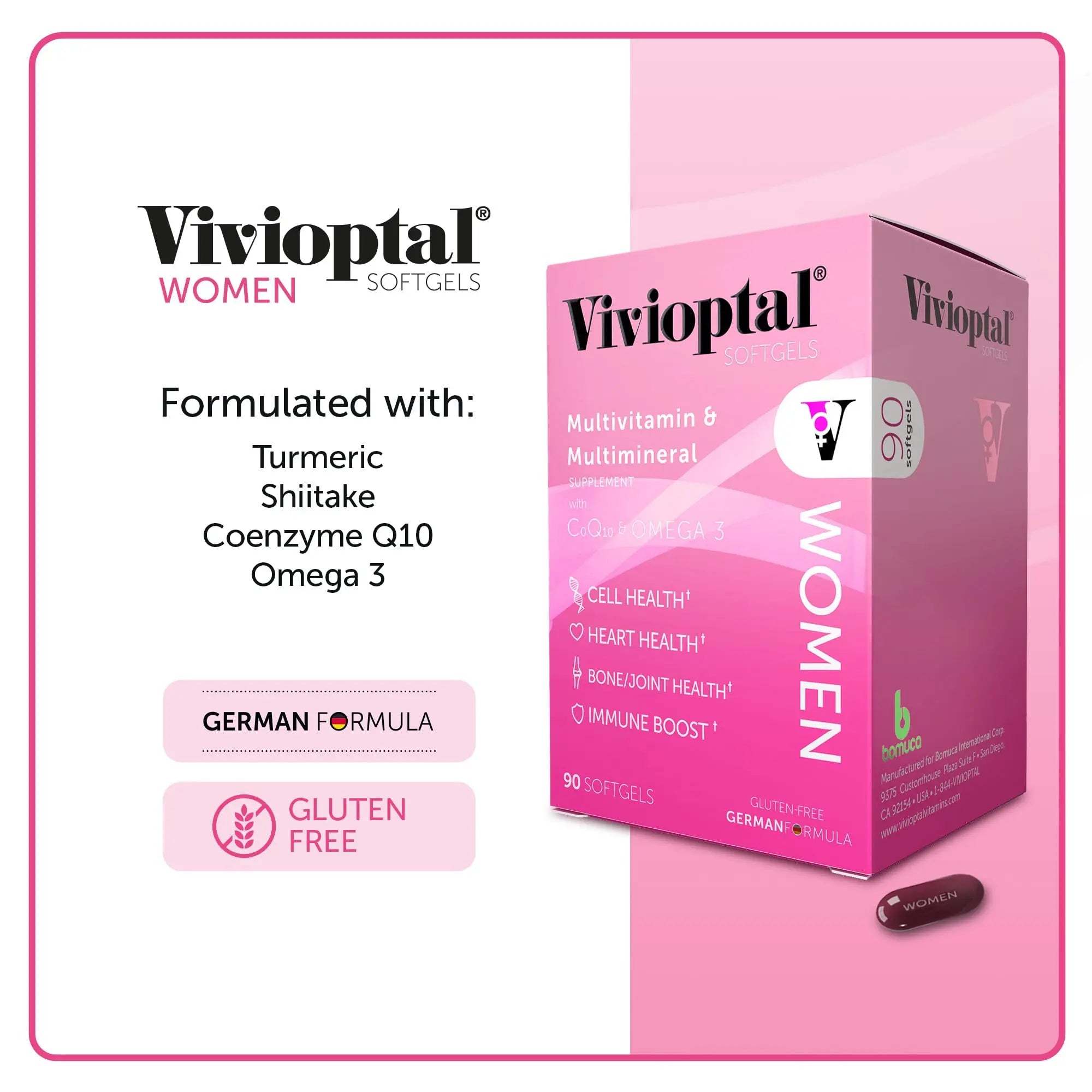 Vivioptal, Women, Multivitamin & Multimineral Supplement, 90 Capsules Vivioptal Vitamins uk supplements