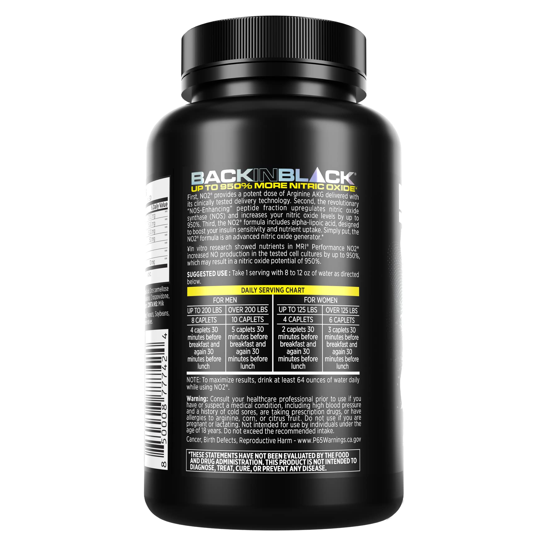 MRI Performance NO2 Nitric Oxide Original Formula All Day Perpetual Pump, Stim-Free MRI uk supplements