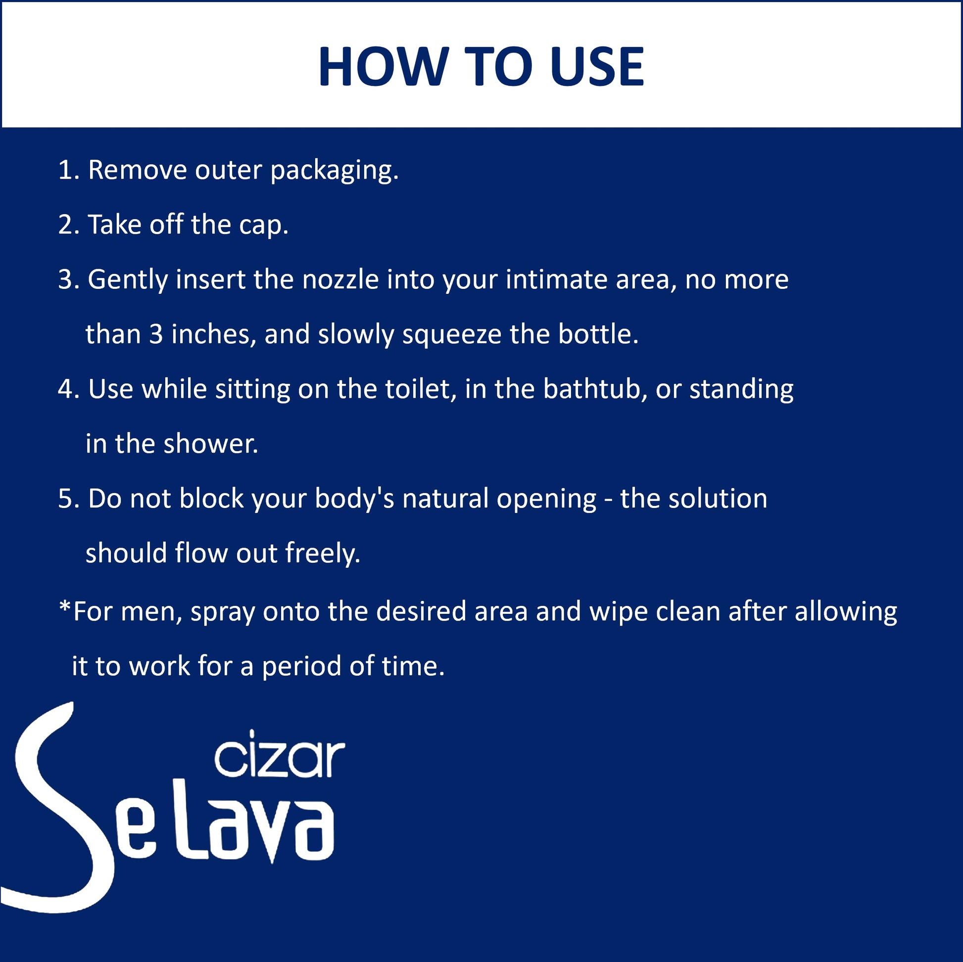 Cizar - Selava, Feminine Wash 15ml 7ea, Gynecologists Developed, Preservative-Free Cizar uk supplements