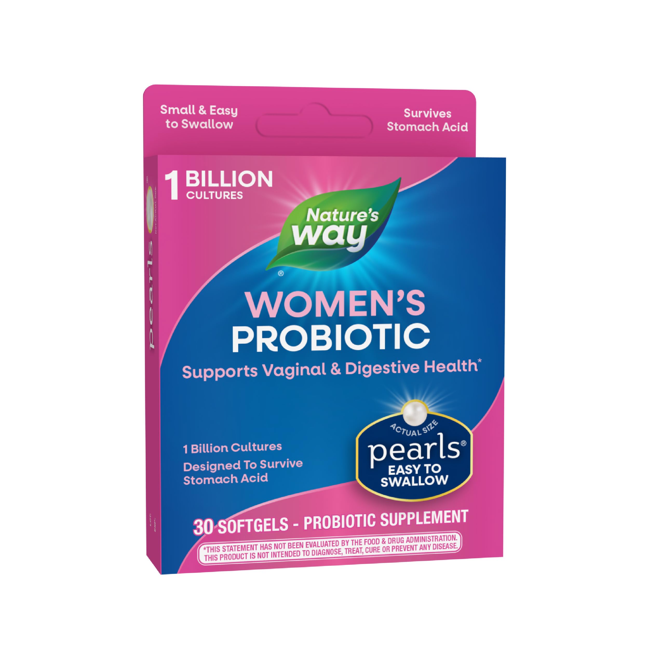 Nature's Way Women's Probiotic Pearls, Supports Vaginal and Digestive Health*, 1 Billion Live Cultures Nature's Way uk supplements