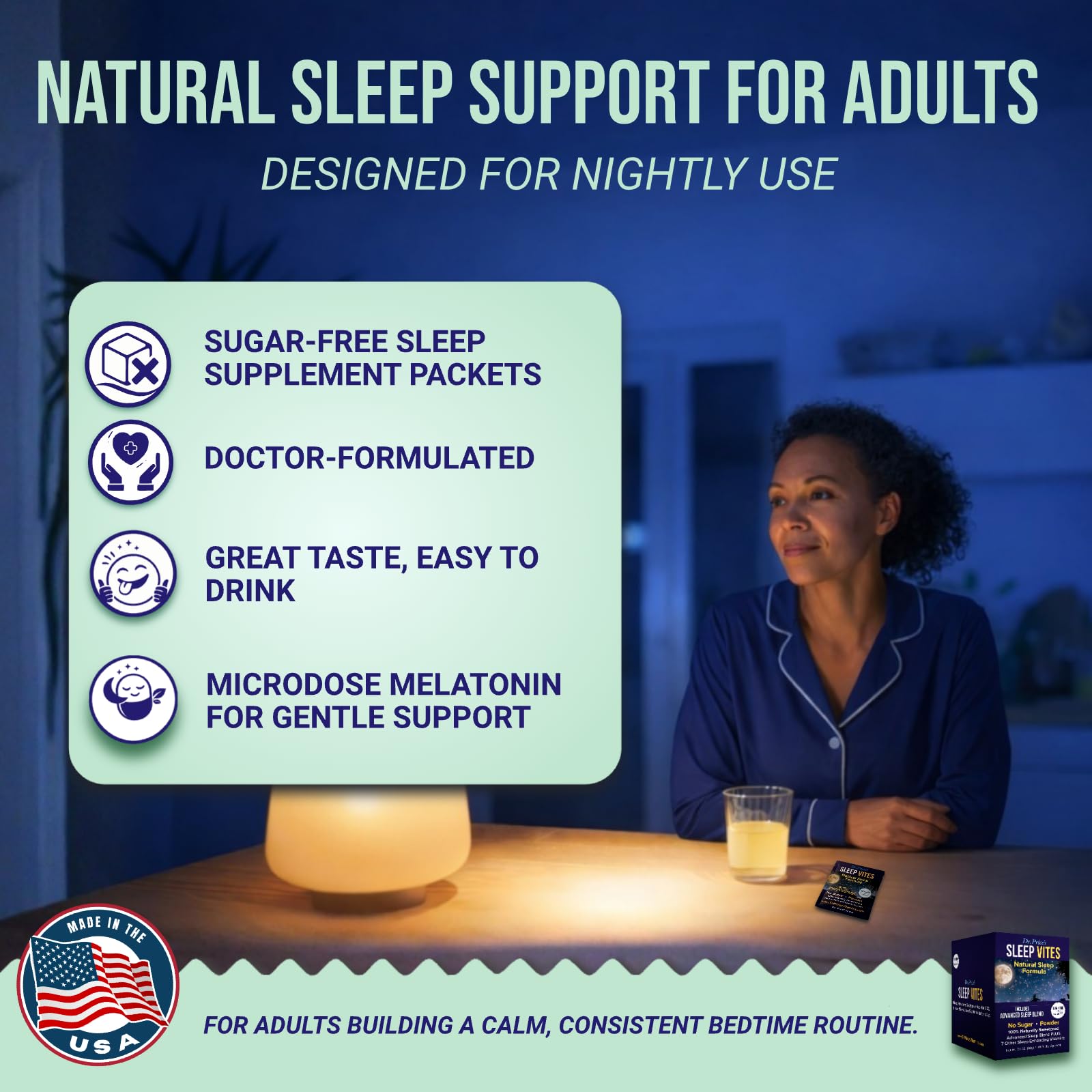 Dr. Price’s Natural Sleep Aid Powder – Berry-Citrus, 30 Packs | Sleep Powder Drink Mix with Magnesium, Microdose Melatonin & Tryptophan | Sleep Support for Adults | Doctor-Formulated, Made in USA Dr. Price's Vitamins uk supplements