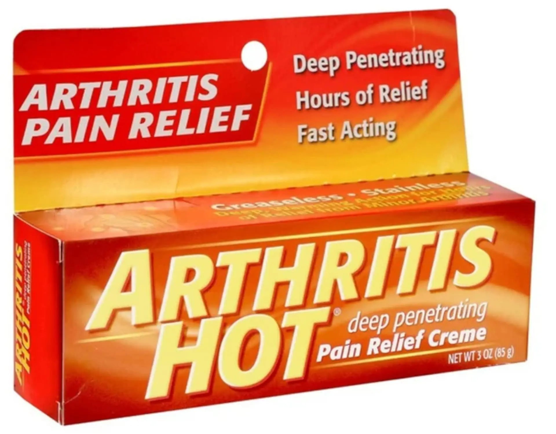Arthritis Hot Pain Relief Creme 3 oz (Pack of 4) Arthritis Hot uk supplements