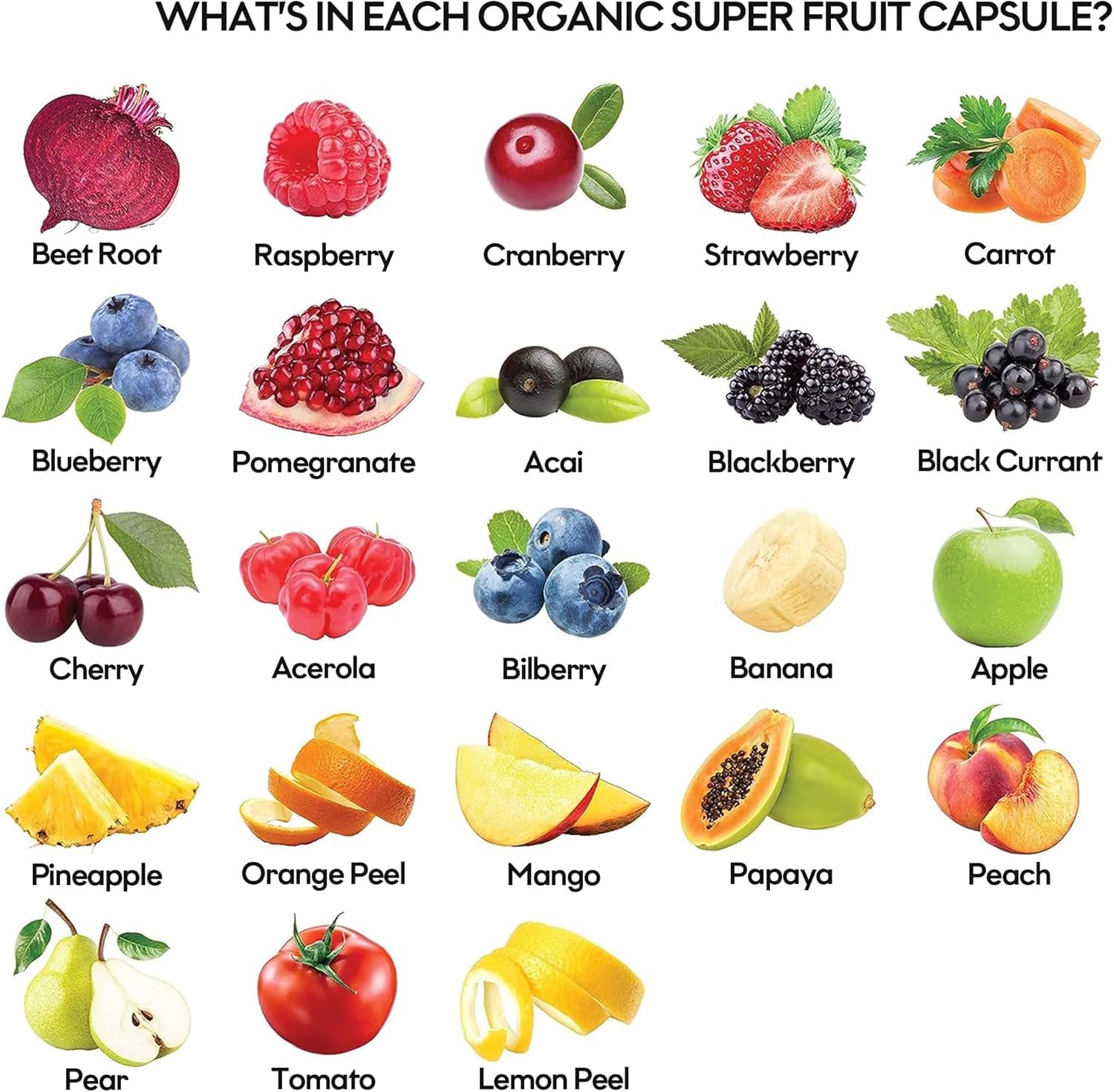 Fruits and Veggies Supplement Powerfull Blend of 39 Whole Fruits and Veggies, Fills Nutritional Gaps, Get Energy, Well-being. USA Made Non-GMO/Vegan/Gluten Free. Packaging May Vary (60 Day Supply) ROOTIE uk supplements