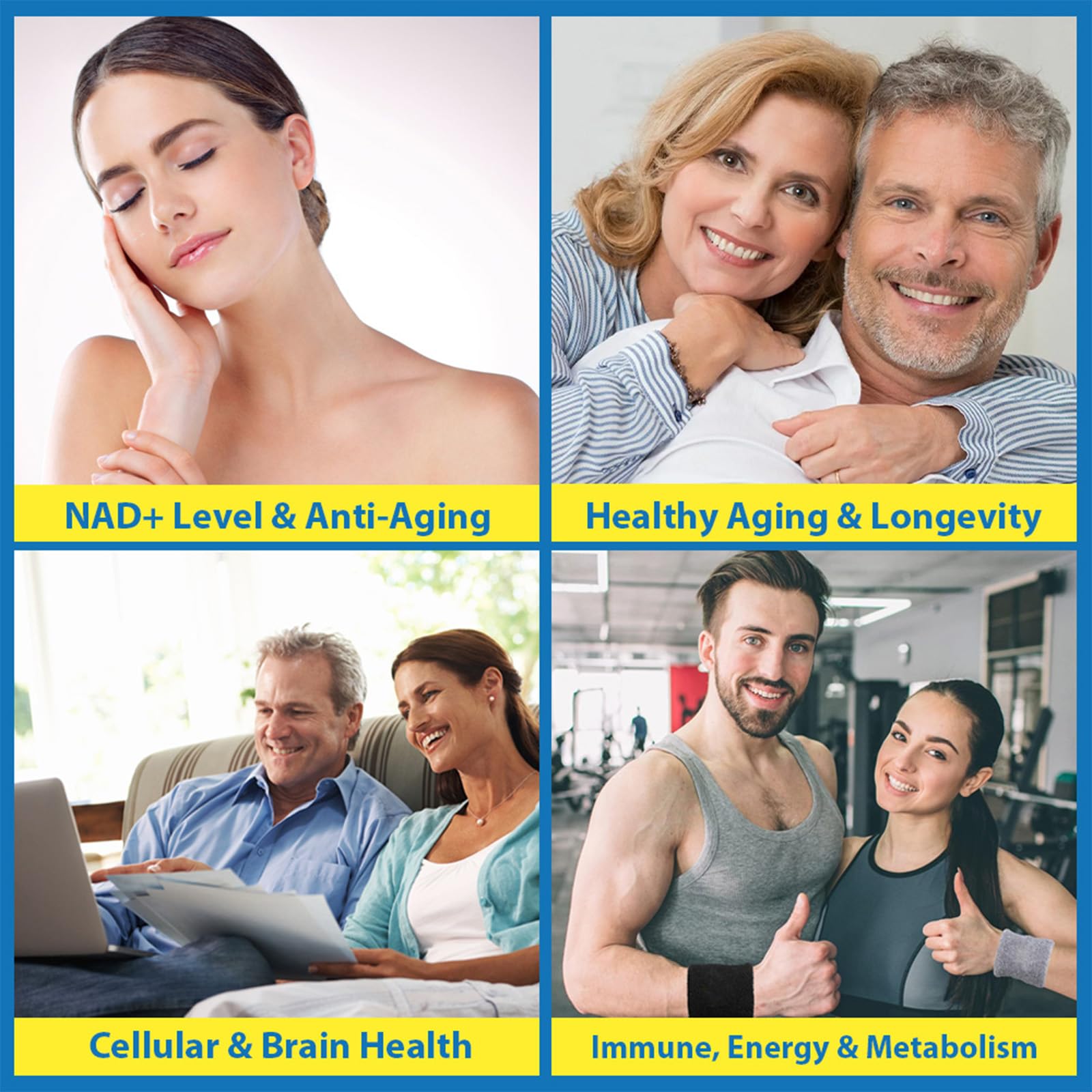 NMNH (NMN Supplement Alternative) NAD Supplements for Anti Aging, Energy, Immune, Focus (Dihydronicotinamide Mononucleotide) 500mg, to Boost NAD+ Levels As We Age, Pure Organic - 60 Capsules Beyyoly uk supplements