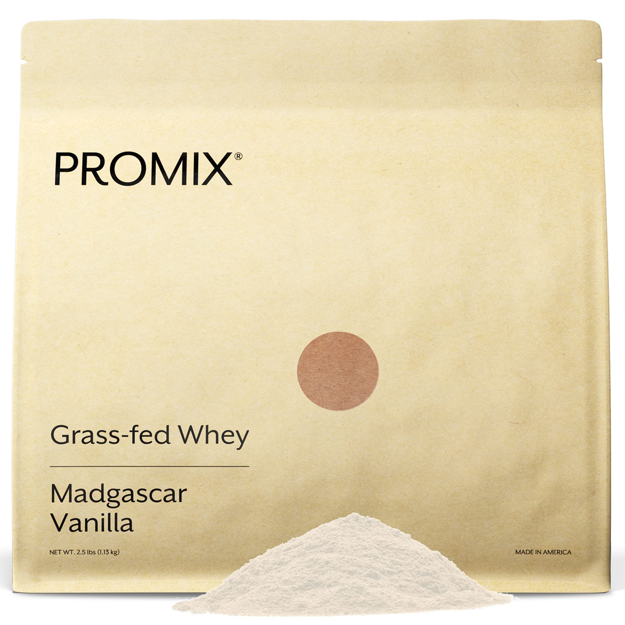 Promix Whey Protein Powder, Vanilla - 2.5lb Bulk - Grass-Fed & 100% All Natural ProMix Nutrition uk supplements