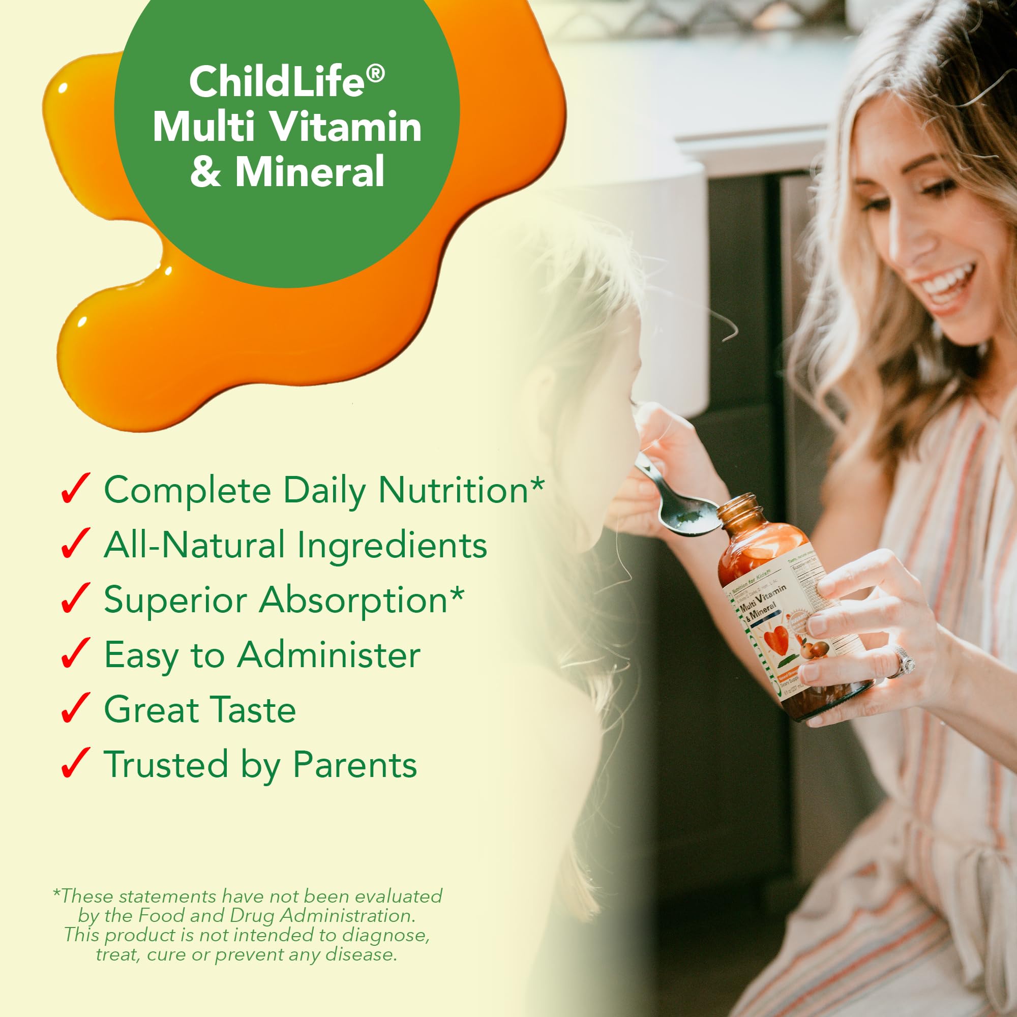 CHILDLIFE ESSENTIALS Kids Multivitamin & Mineral - Kids Vitamins, Liquid Multivitamin for Kids, Toddler Multivitamins, Liquid Vitamins, Baby Multivitamin - Natural Orange & Mango, 8 Fl Oz (Pack of 4) CHILDLIFE ESSENTIALS uk supplements