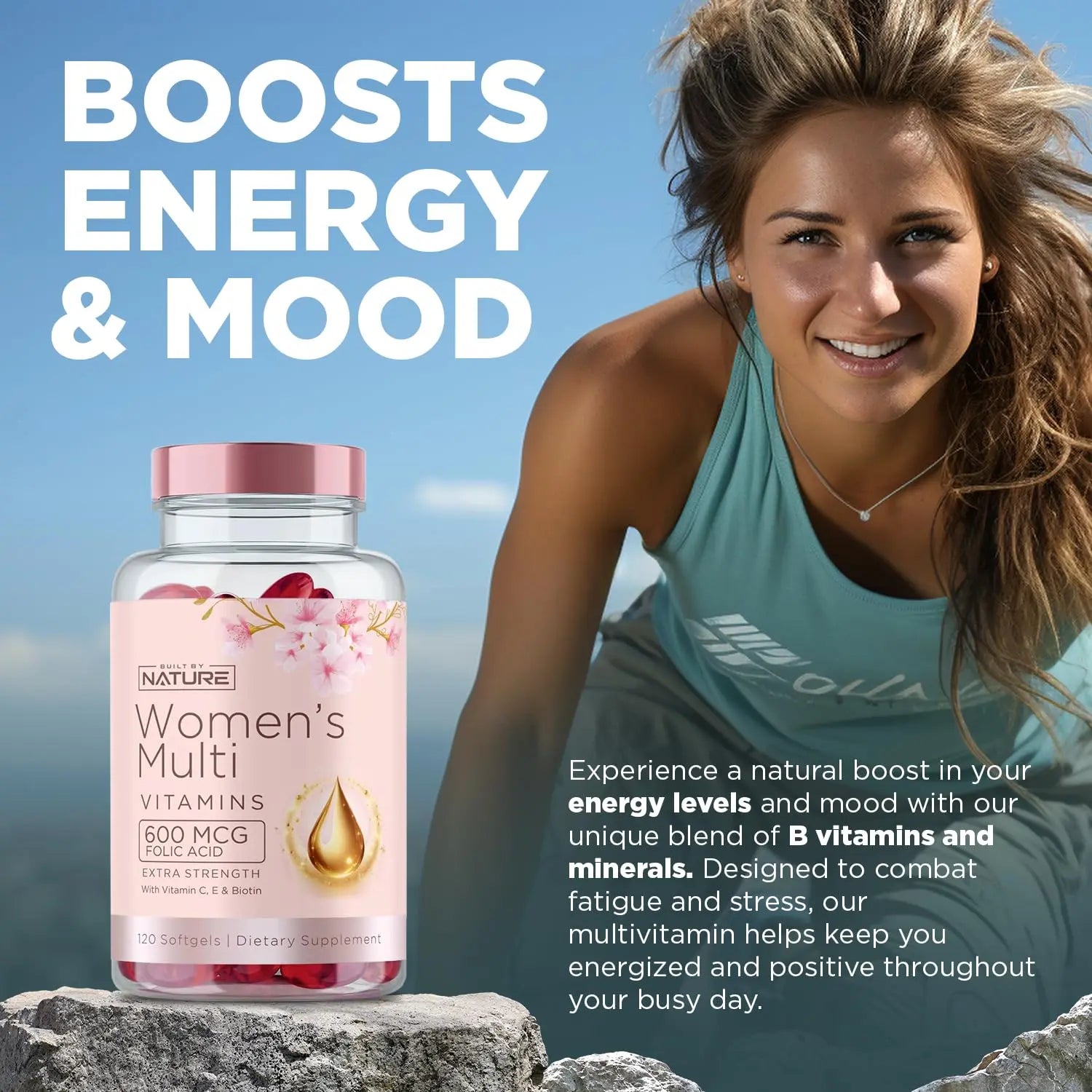 Built by Nature Vitamins for Women – Women's Complete Daily Multivitamin Supplement with A, B, C, D, E, Iron, Calcium, Magnesium and Multi Minerals Built by Nature uk supplements