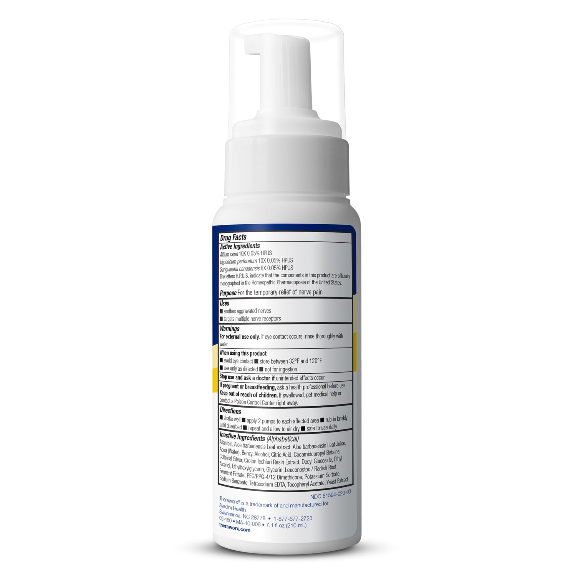 Theraworx Fast-Acting Nerve Relief Foam Aggravated Nerve Discomfort Relief - 7.1 oz - 1 Count Theraworx uk supplements