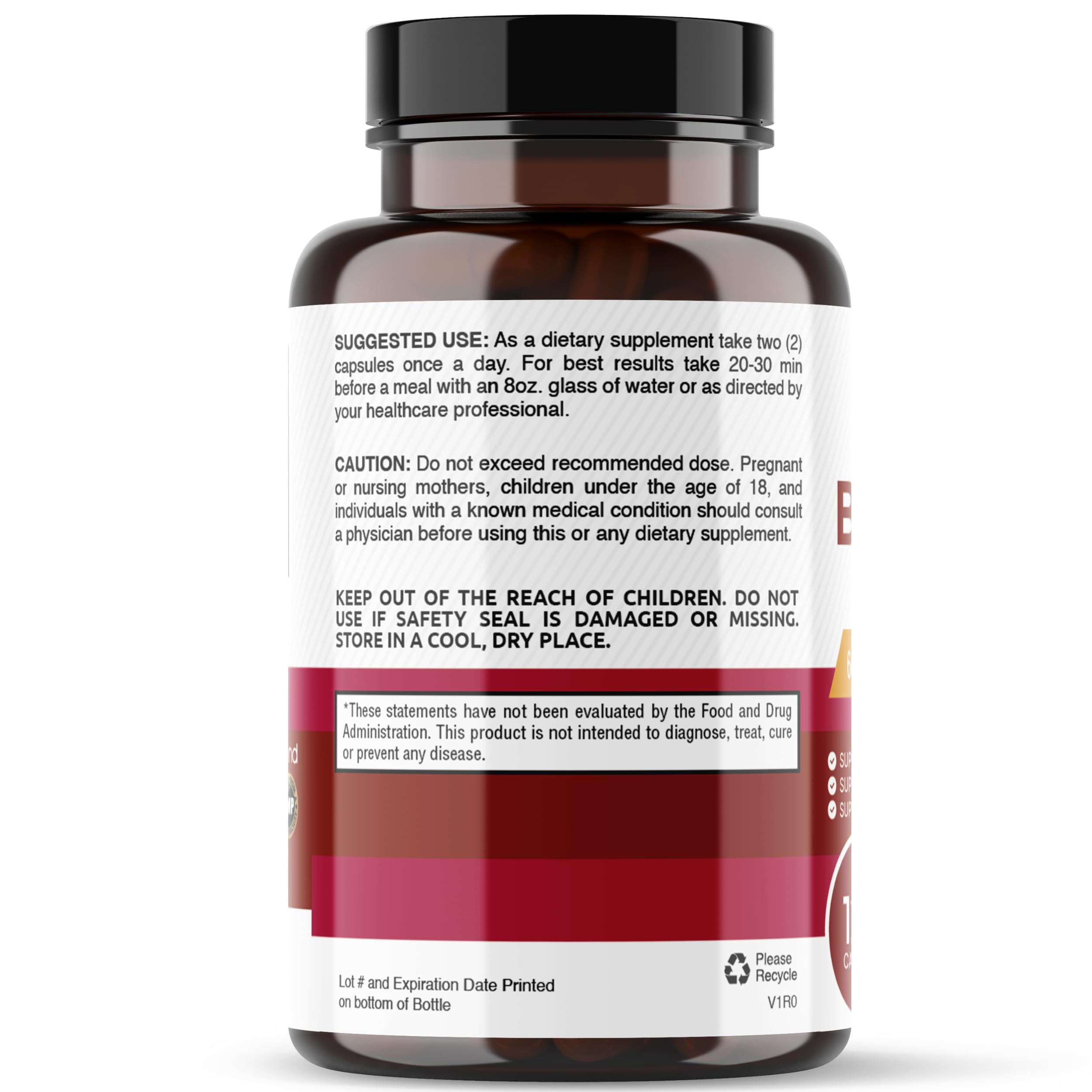 healblend Organic Nitric Oxide Beet Root Capsules 1300mg - Support Immune System healblend uk supplements