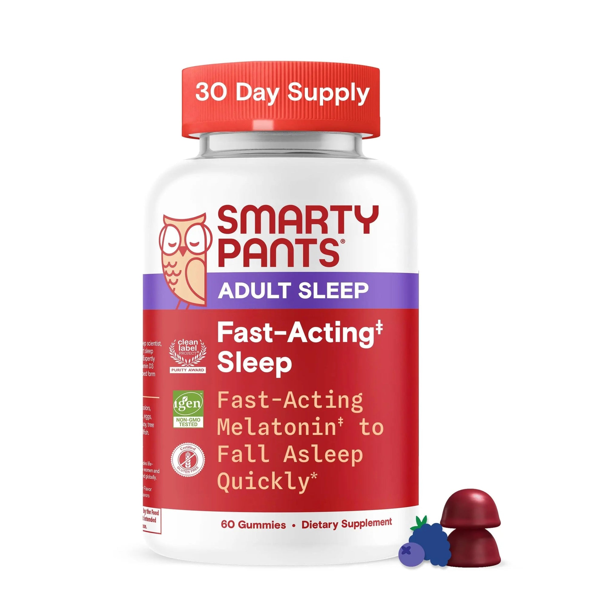 SmartyPants Adult Sleep Gummies with Melatonin: Magnesium & L-Theanine, Drug-Free, Non-Habit Forming Sleep Aid SmartyPants uk supplements
