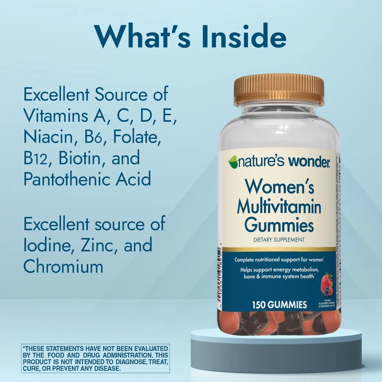 Nature's Wonder Women's Multivitamin Gummies, Supports Energy, Metabolism, Bone and Immune System Health Nature's Wonder uk supplements