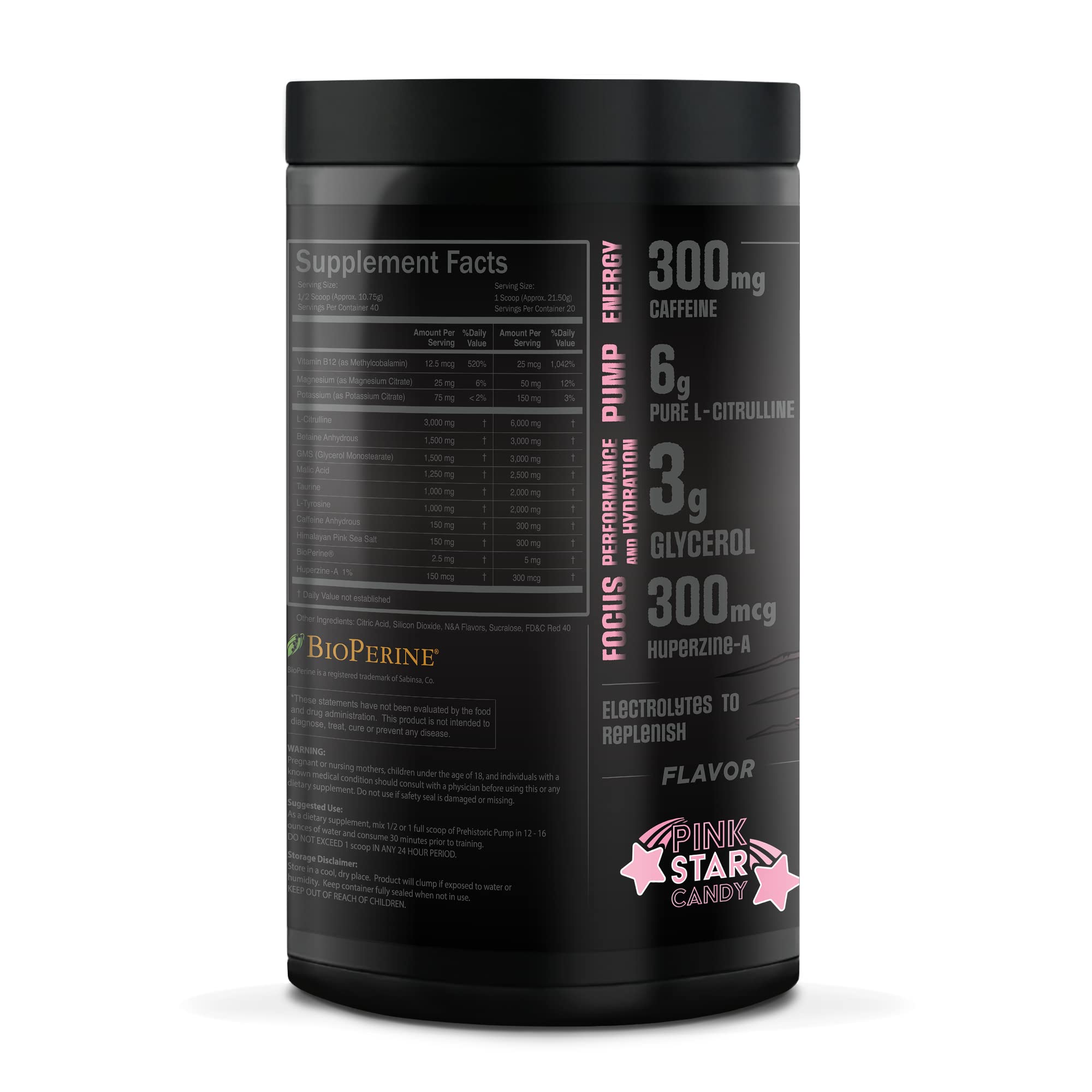 Natty Labs Prehistoric Pump Pre Workout - Preworkout Energy Supplement · 300mg Caffeine Natty Labs uk supplements