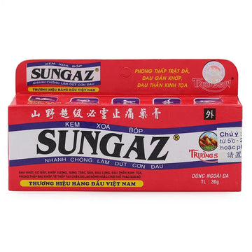 30g Vietnam Sungaz Rapid Pain Relief Yamano Relieve Pain Balm Analgesic Cream Rheumatoid Arthritis Bone Spurs Frozen Shoulde madamtick uk supplements