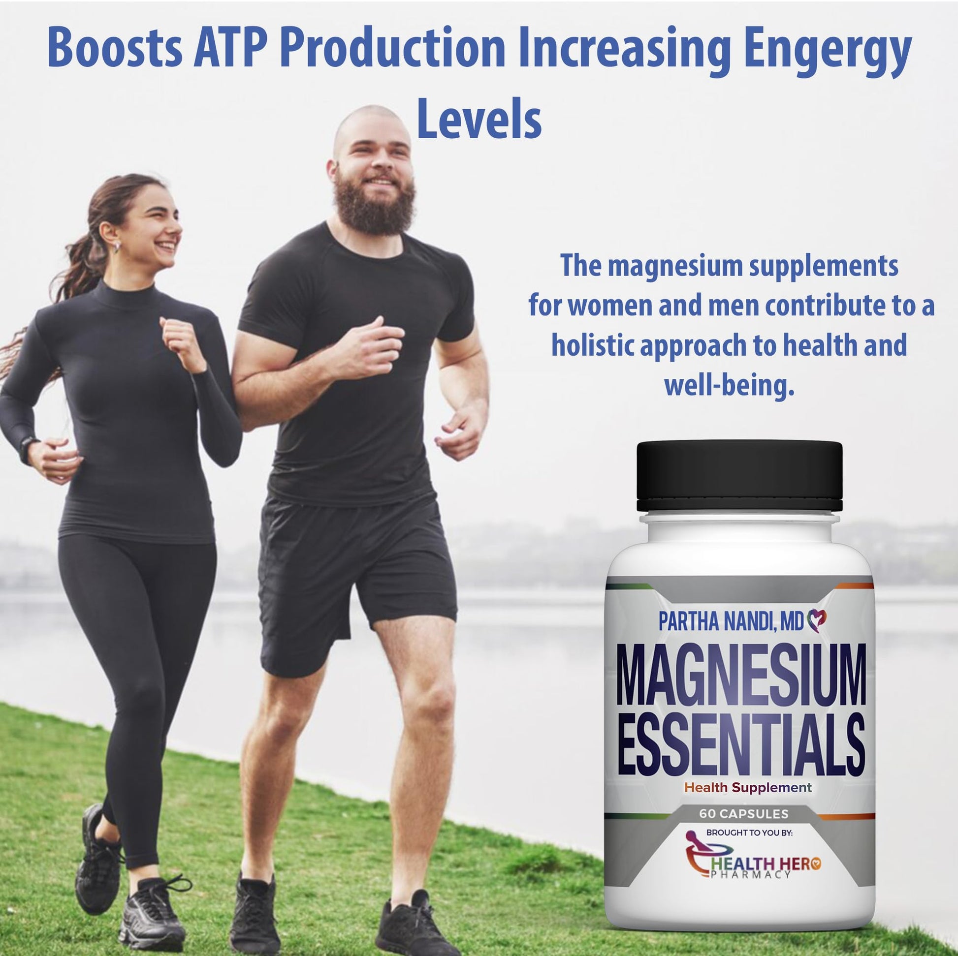 Triple Magnesium Citrate, Malate & Glycinate Complex Supplement – Supports Sleep, Stress, Muscle, Nerve & Heart Health – Advanced High-Absorption Formula – 235mg – 60 Capsules Partha Nandi, MD uk supplements