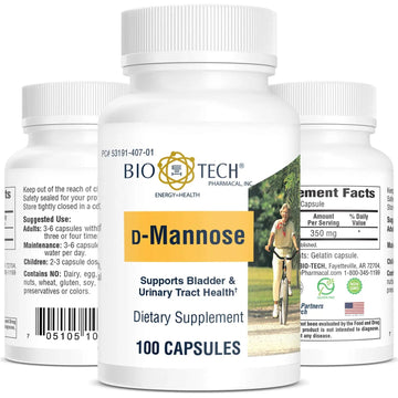 Bio-Tech Pharmacal D-Mannose, Supports Bladder and Urinary Tract Health (100 Count) Bio-Tech Pharmacal uk supplements