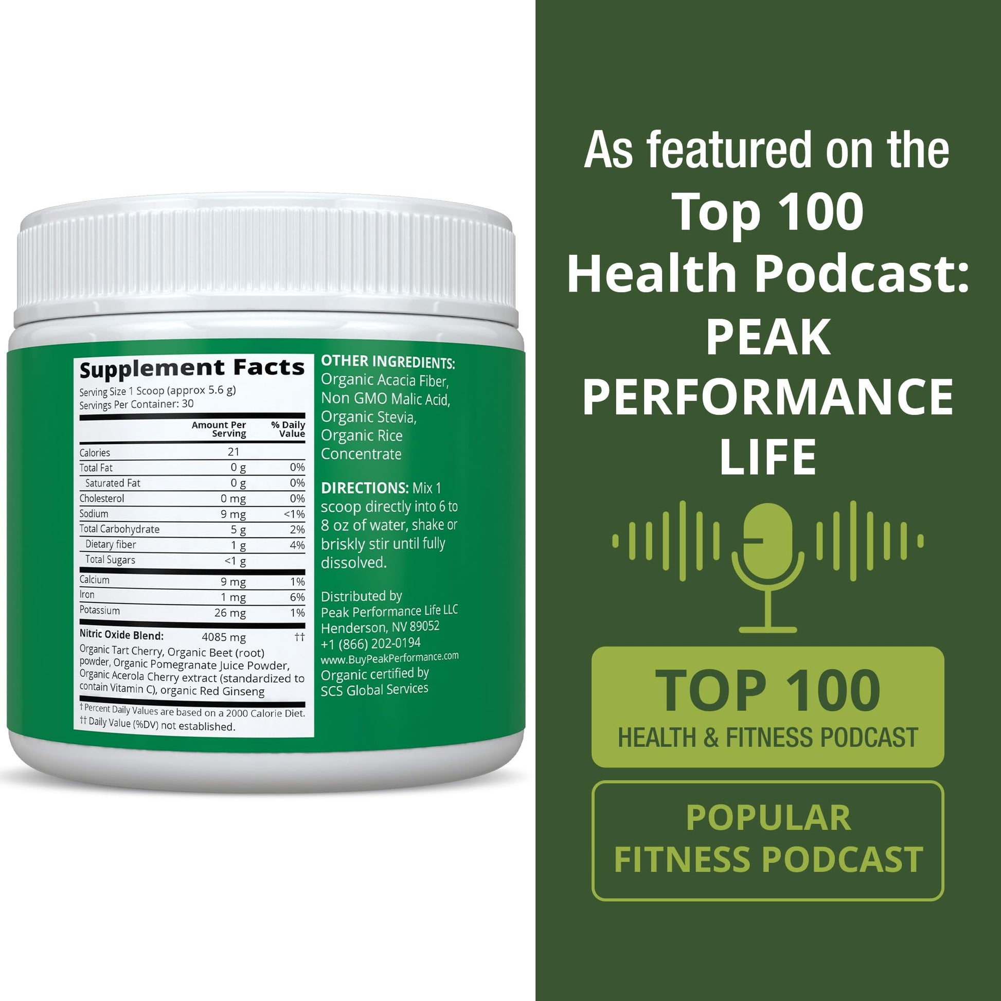USDA Organic Plant Based Nitric Oxide Booster Powder Supplement for Men & Women. Caffeine Free Supplements 5 Top Organic Ingredients. Beet Root, Tart Cherry, Acerola Cherry, Pomegranate, Red Ginseng Peak Performance uk supplements