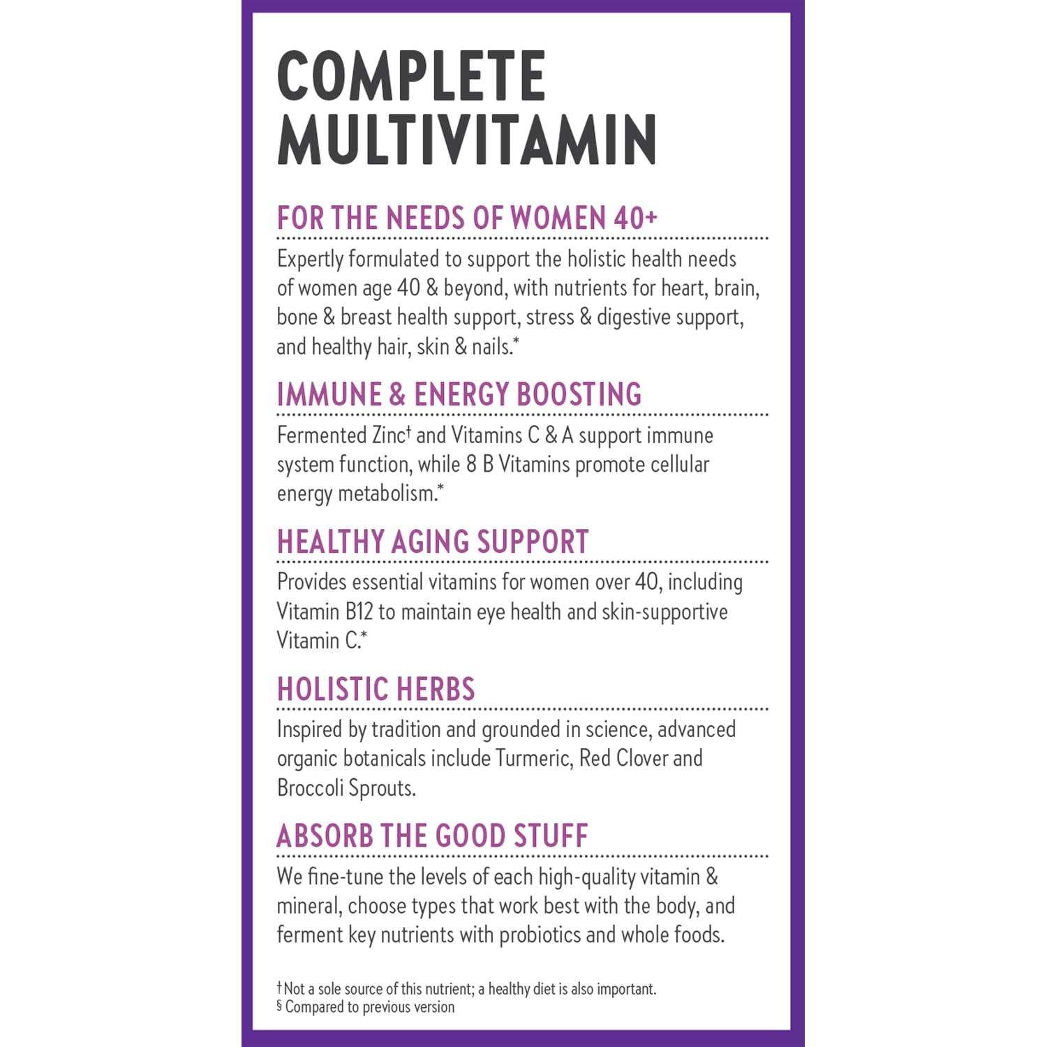 New Chapter Women's Multivitamin 40 Plus for Energy, Healthy Aging + Immune Support with 20+ Nutrients New Chapter uk supplements