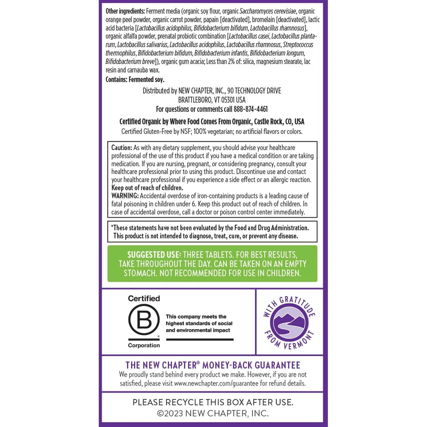 New Chapter Perfect Prenatal Vitamins, Organic Prenatal Vitamins, Non-GMO Ingredients for Healthy Baby & Mom - Folate (Methylfolate), Iron, Vitamin D3 New Chapter uk supplements
