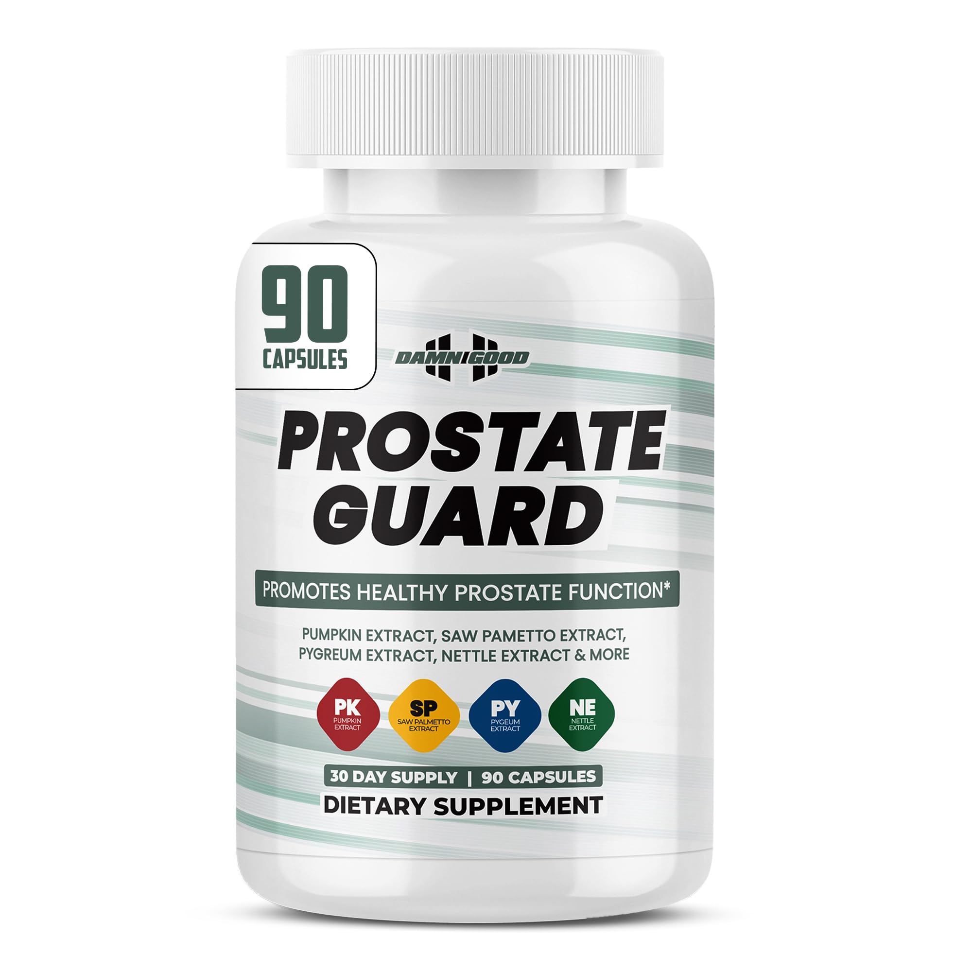 DAMN GOOD The Hodge Twins Prostate Guard - 90 Capsules Guard Vitality Complex – Comfort Blend for Nighttime Routine, Restful Rhythm - Men's Supplements for Health Supports Relaxation DAMN GOOD uk supplements