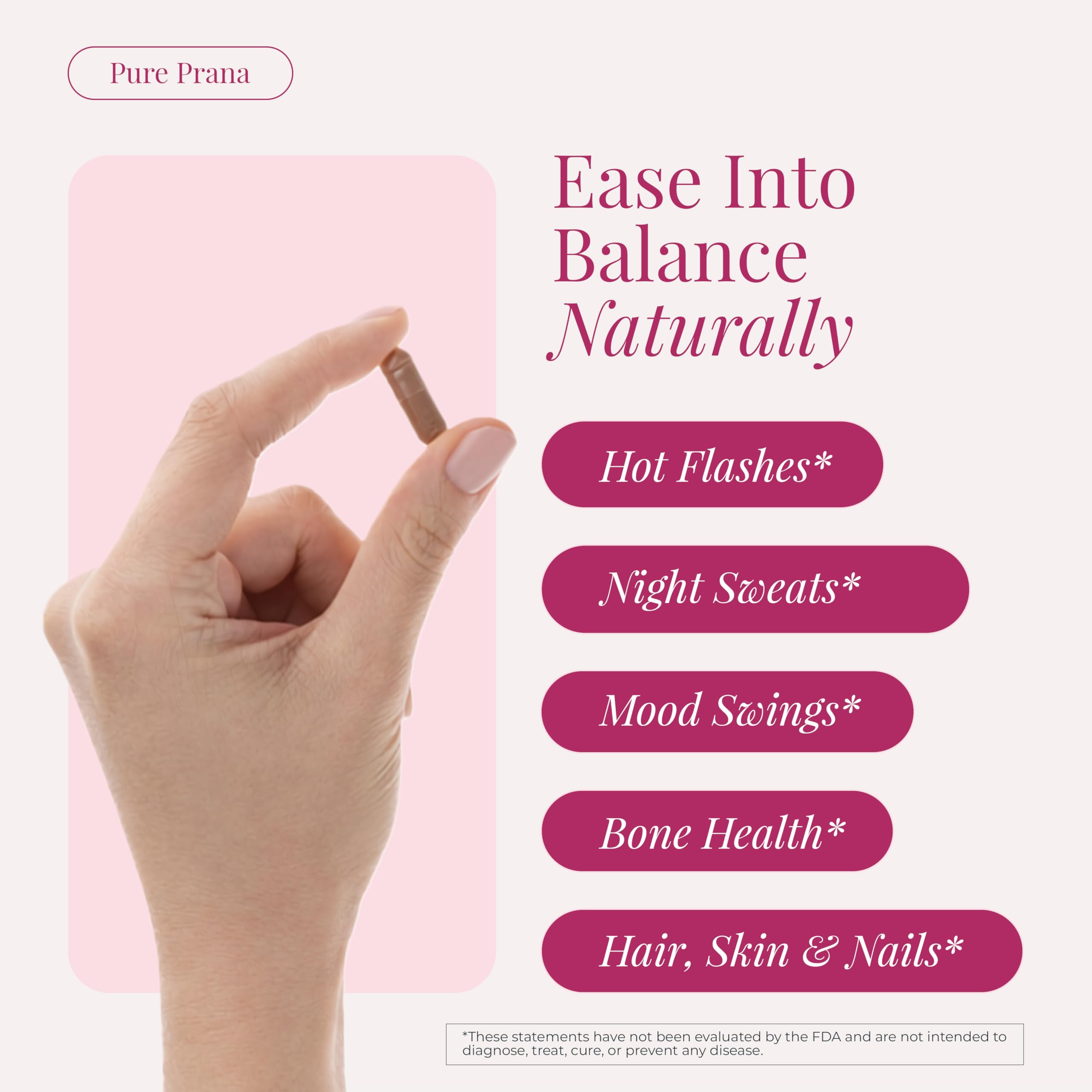 Pure Prana Ayurvedic Hormone Balance for Women - Shatavari & Ashwagandha Supplement for PMS Relief & Menstrual Support - Menopause, Perimenopause & Cortisol Support - 60 Capsules Pure Prana uk supplements