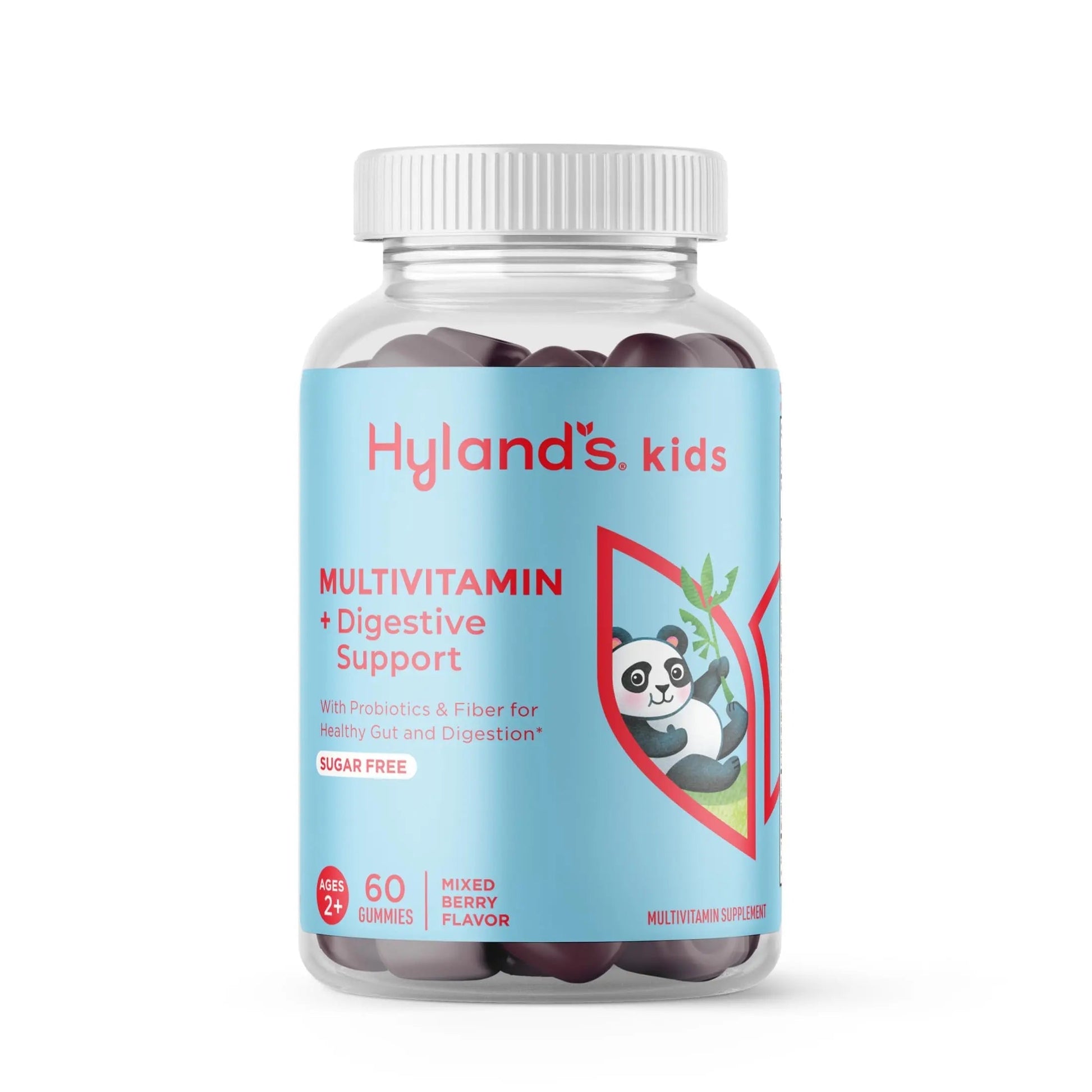 Hyland's Kids Multivitamin + Digestive Support Children's Supplement, Sugar Free Mixed Berry Flavored Gummies with Probiotics & Fiber, 60ct Bottle Hyland's uk supplements