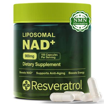 BOSNETHUINH NAD+ Supplement, NAD Nicotinamide Riboside Resveratrol, Liposomal NAD - NMNH Supplement Alternative for Anti-Aging, Mental Clarity & Cellular Energy 100 Capsules BOSNETHUINH uk supplements