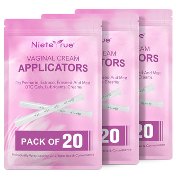 Nieteyrue Plastic Vaginial Cream Applicators (60 Packs) 2024 New Dosage Markings Individually Nieteyrue uk supplements