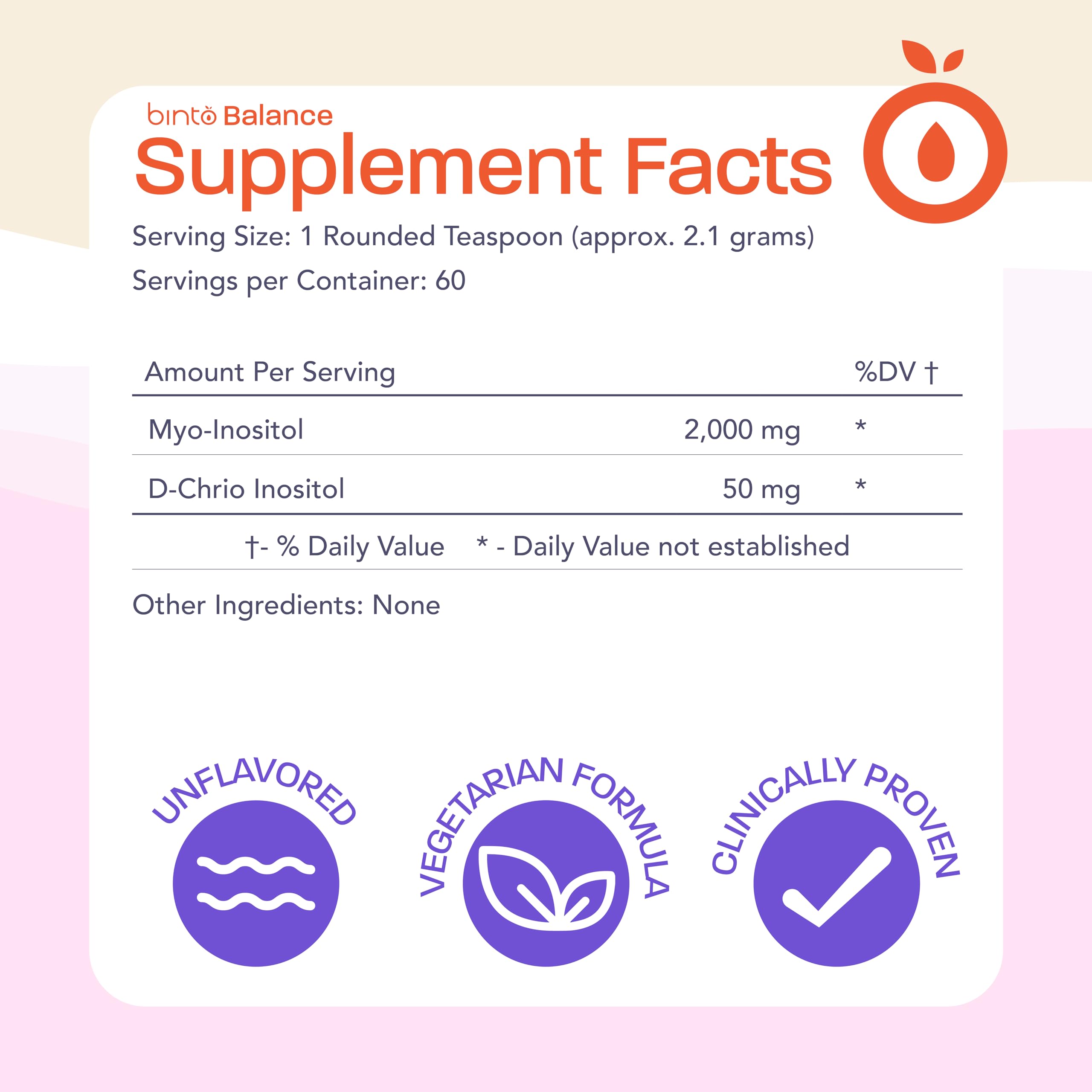 Binto Inositol Powder Mix | 60-Day Supply | 40:1 Ratio of Myo and D-Chiro Inositol Binto uk supplements