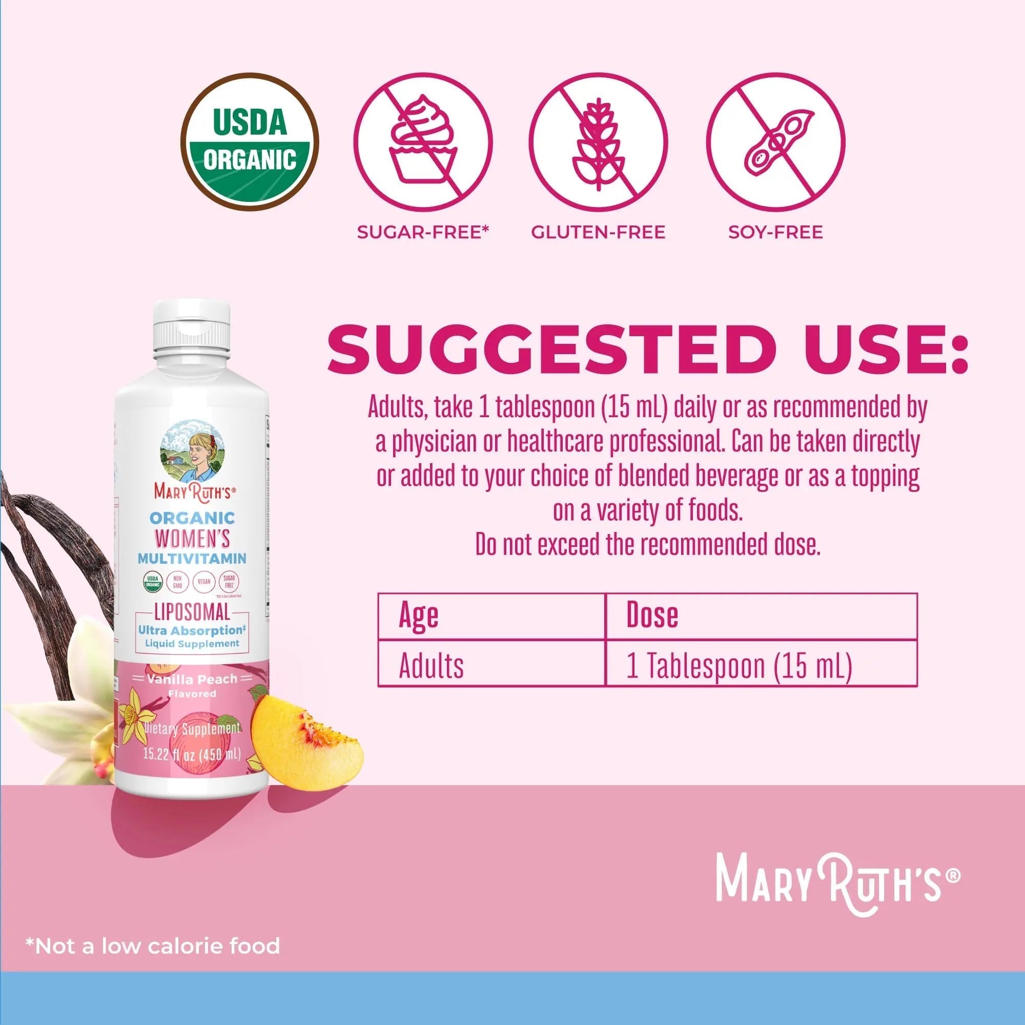 MaryRuth Organics USDA Organic Multivitamin for Women, Sugar Free Womens Multivitamin, Liquid Vitamins for Women MaryRuth Organics uk supplements