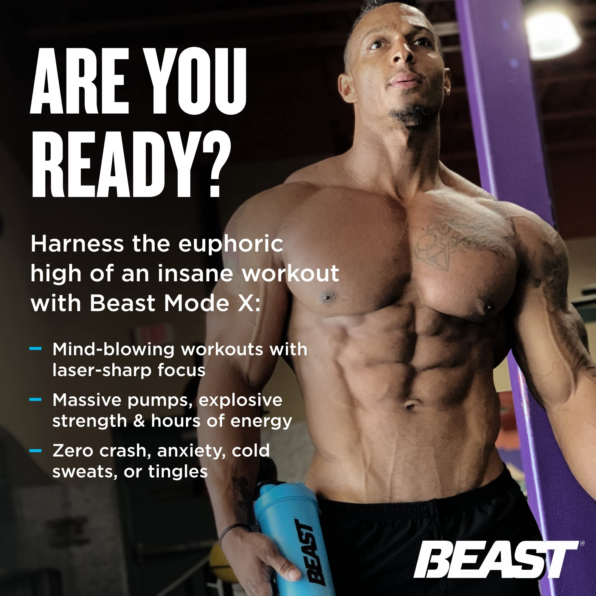 Beast Sports Nutrition Beast Mode X, Rocket Pop - Pre-Workout Powder - Sustained Energy Beast Sports Nutrition uk supplements