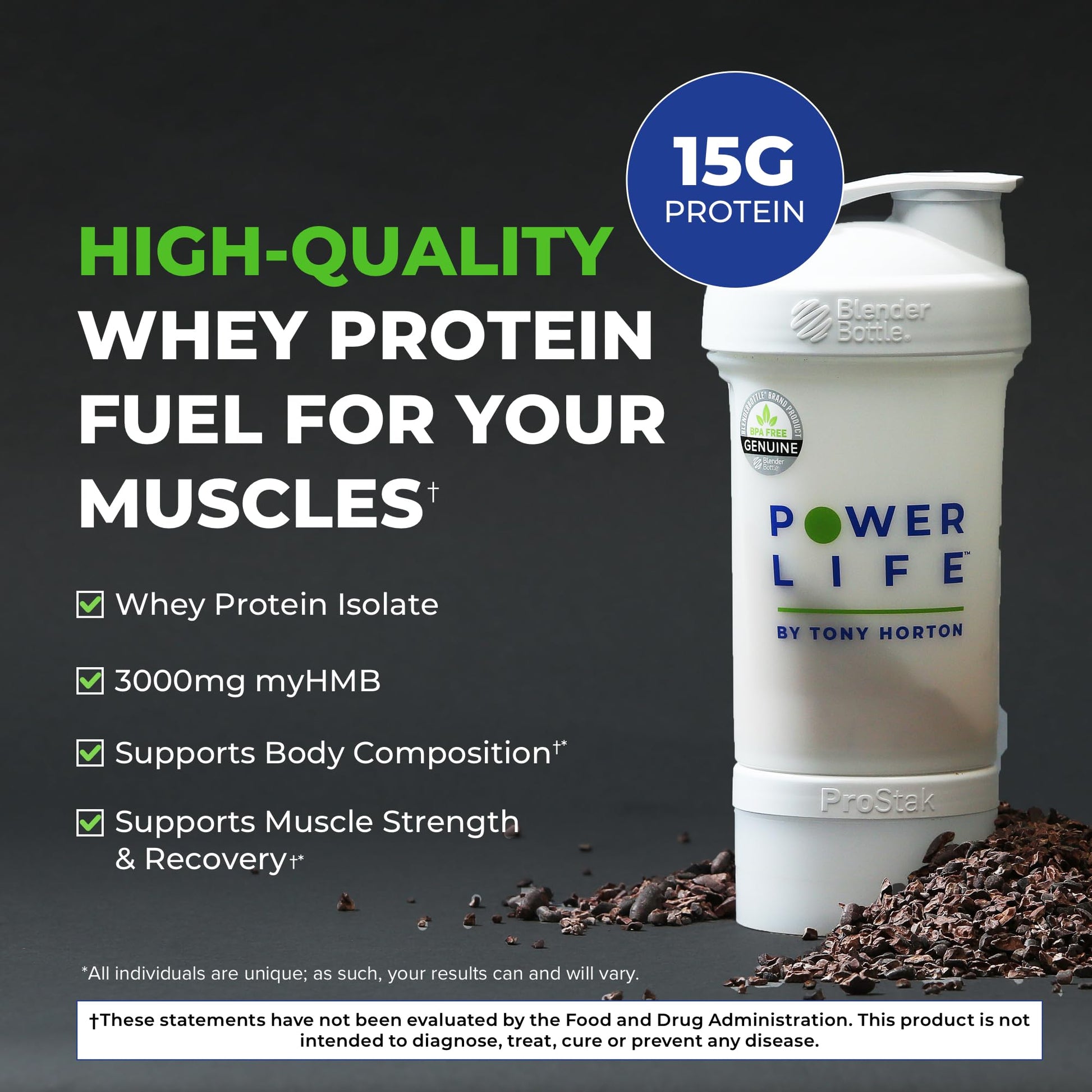 POWERLIFE Tony Horton High Impact Grass Fed Whey Protein with 3000 MG of HMB POWERLIFE uk supplements