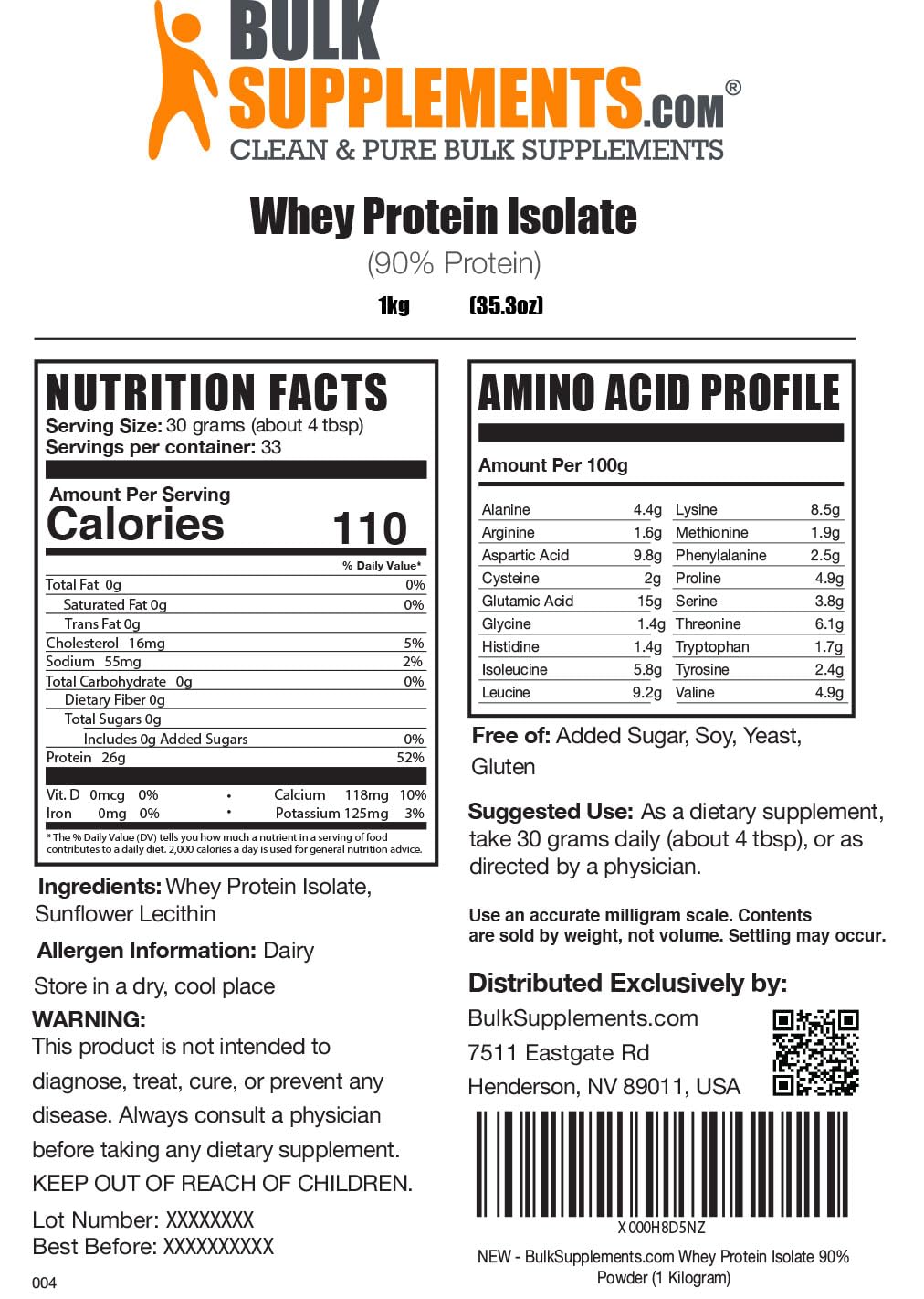 BULKSUPPLEMENTS.COM Whey Protein Isolate Powder - Unflavored Protein Powder BULKSUPPLEMENTS.COM uk supplements