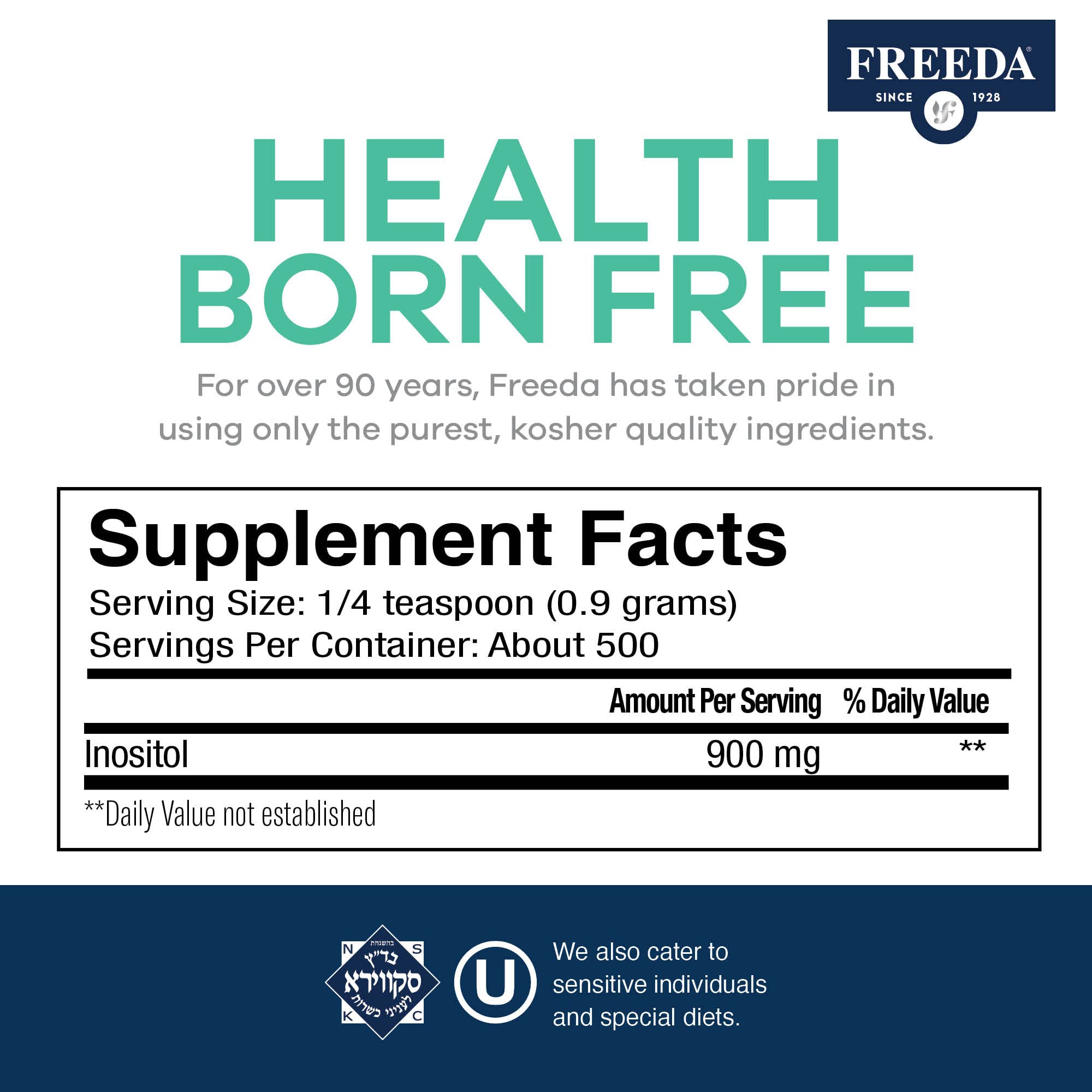 FREEDA Inositol Powder from Myo-Inositol - Hormone Balance for Women - PCOS Supple FREEDA uk supplements