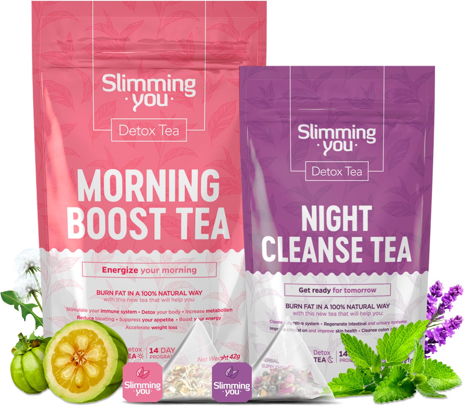 TAOISTEA 14 Day Detox Tea for Weight Loss, Body Cleanse, Metabolism Boost - Morning TAOISTEA uk supplements