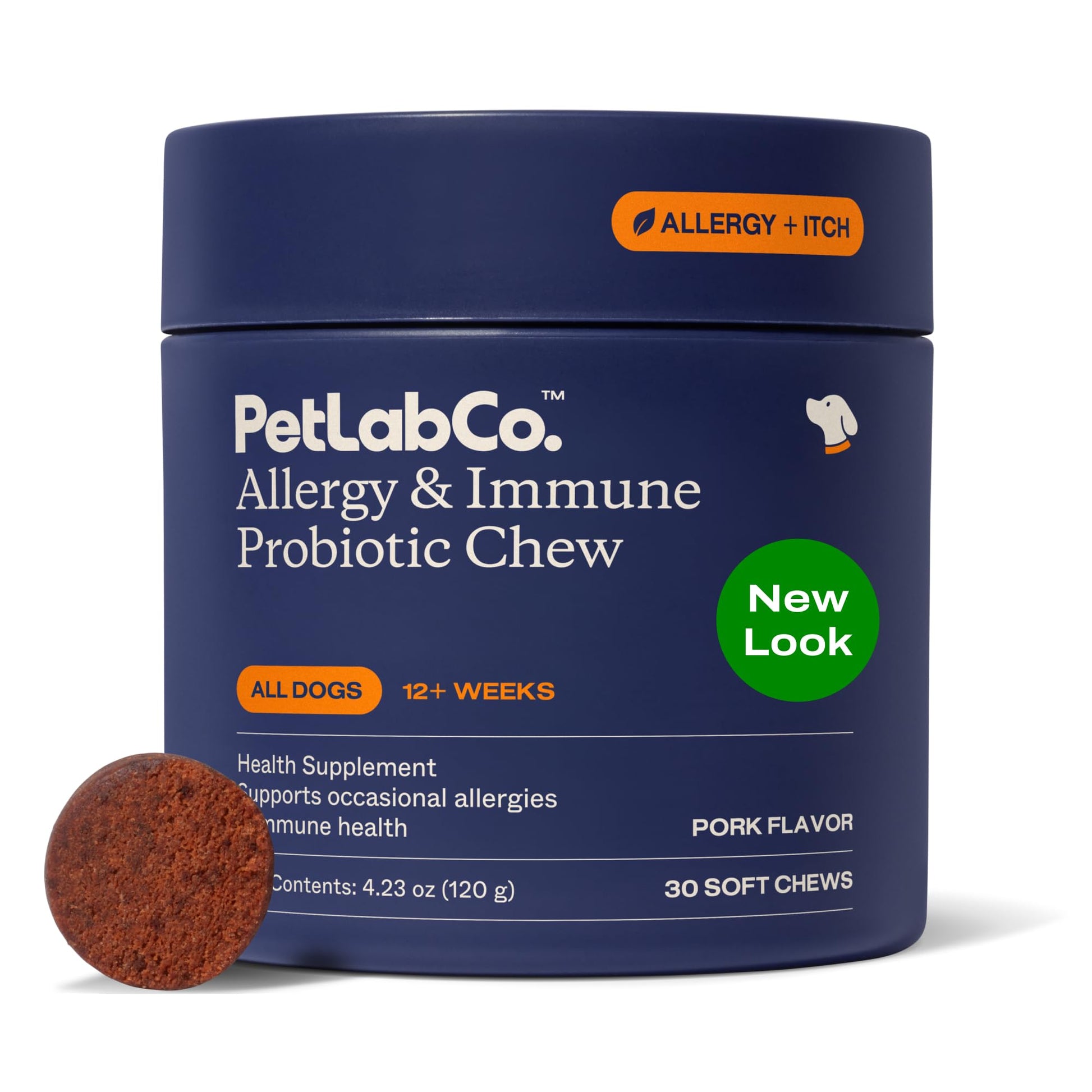 PetLab Co. Allergy & Immune Probiotics for Dogs, Support Seasonal Allergies, Gut & Digestive Health - Pork Flavor - 30 Soft Chews - Packaging May Vary PetLab Co. uk supplements