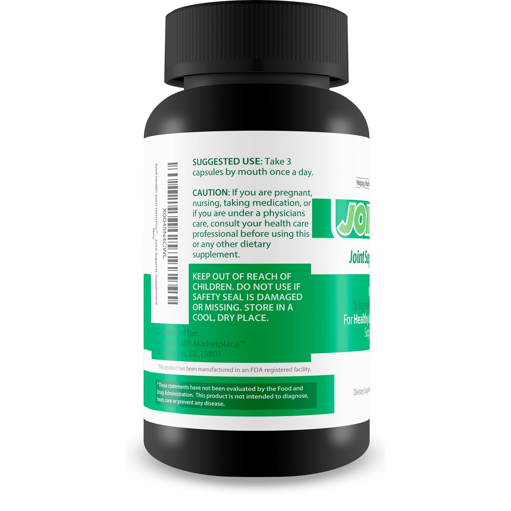Joint Health Hero Pro - Our Best Joint & Bone Support Supplement - Turmeric - Vitamin D - Vitamin C - for Knees, Hips, Hands, Feet, Back, Neck, and More - Our Best Vitamin D Formula Happy Health Marketplace uk supplements