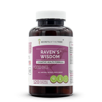Secrets of the Tribe - Raven's Wisdom, Cognitive Health Formula, Herbal Supplement Blend (120 Capsules) Secrets of the Tribe uk supplements