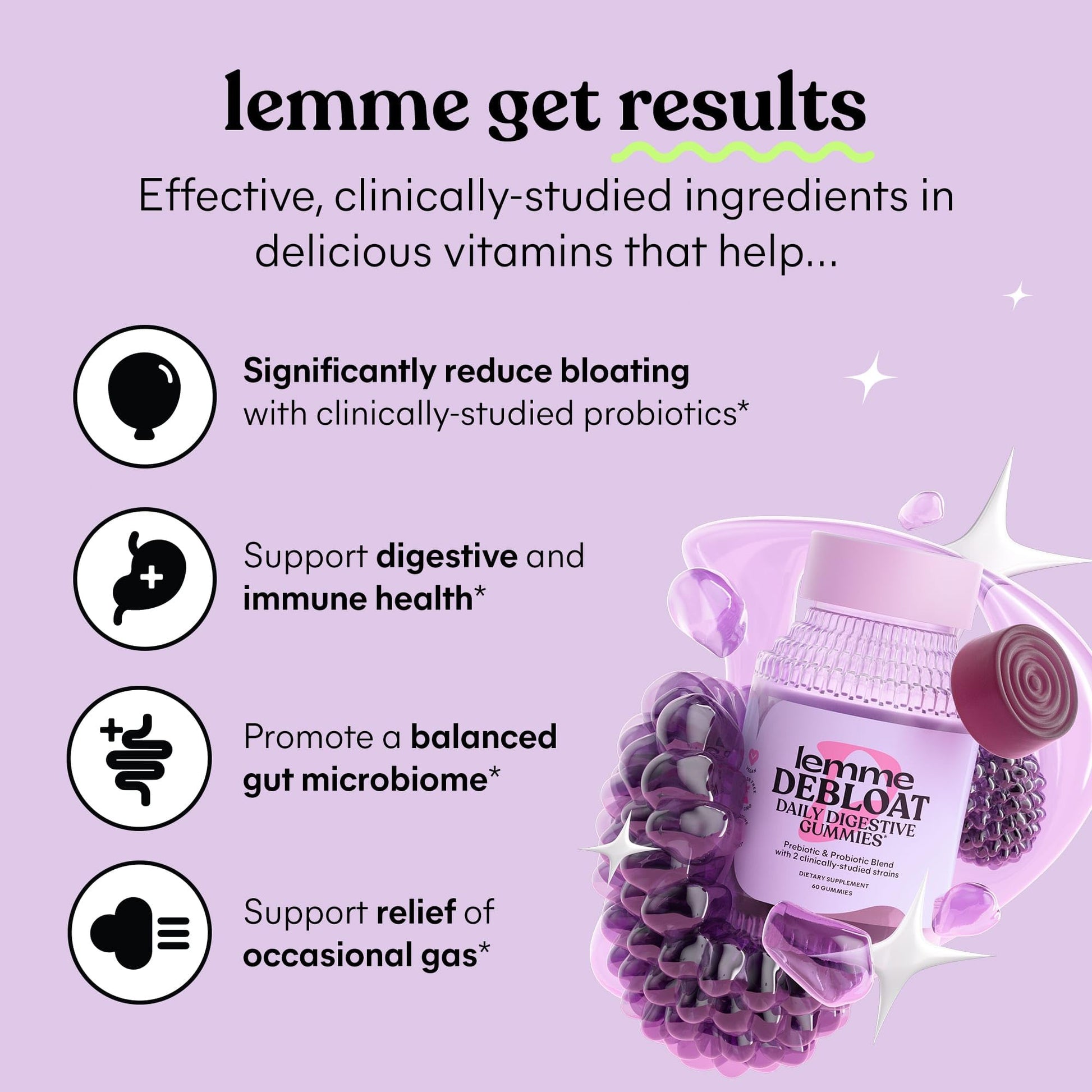 Lemme Debloat and Burn - Metabolism, Bloat Support, Gut Health & Weight Management Lemme uk supplements