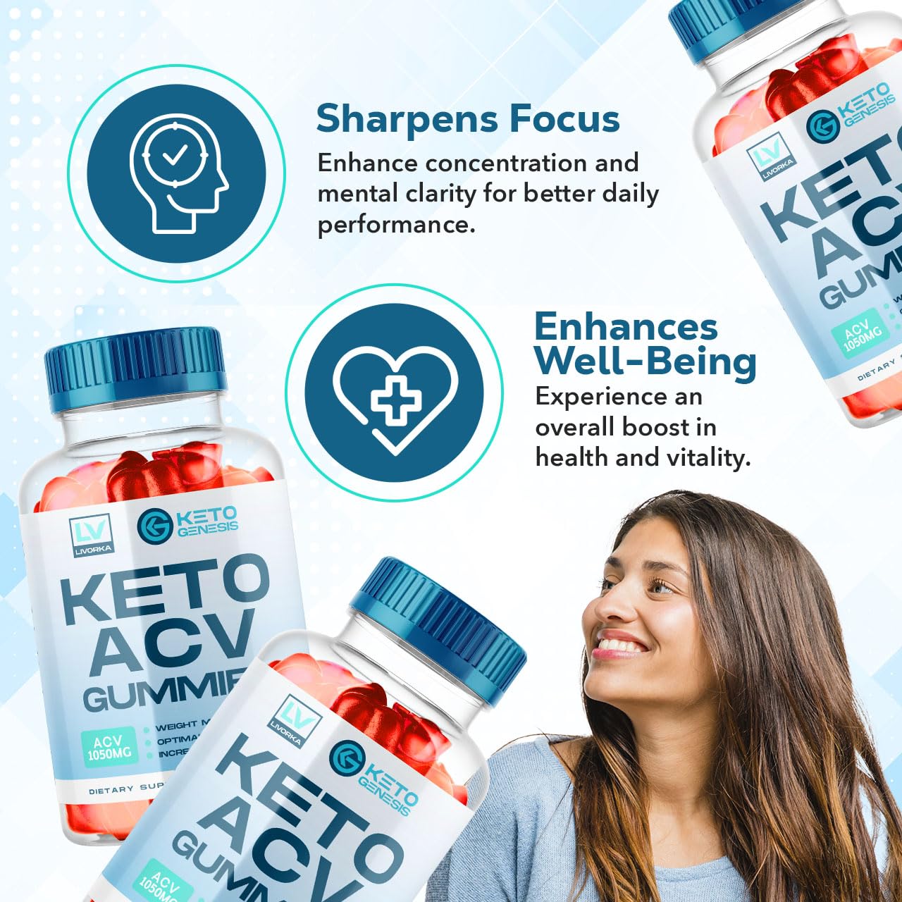 5 Pack - Keto Genesis Keto ACV Gummies Advanced Weight Loss, Genesis ACV, Genesis LIVORKA uk supplements