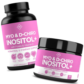 Premium Inositol Supplement Bundle - Myo-Inositol and D-Chiro Inositol Plus Folate Optify uk supplements