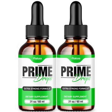 (2 Pack) Prime Drops for Men, Extra Strength Prime Drops Liquid Supplement Performance Blend All Natural Support, PrimeDrops Advanced Formula Vitamins for Health Wellness Reviews (4oz) Vitaluxa uk supplements