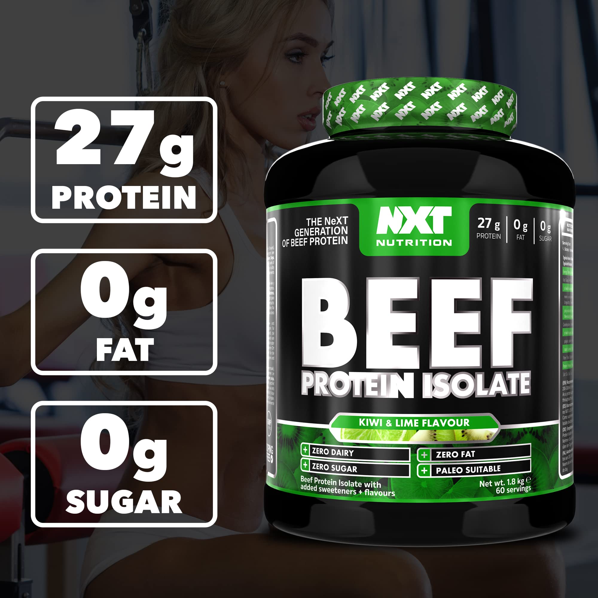NXT Nutrition Beef Protein Isolate Powder - Protein Powder High in Natural Amino Acids NXT Nutrition uk supplements